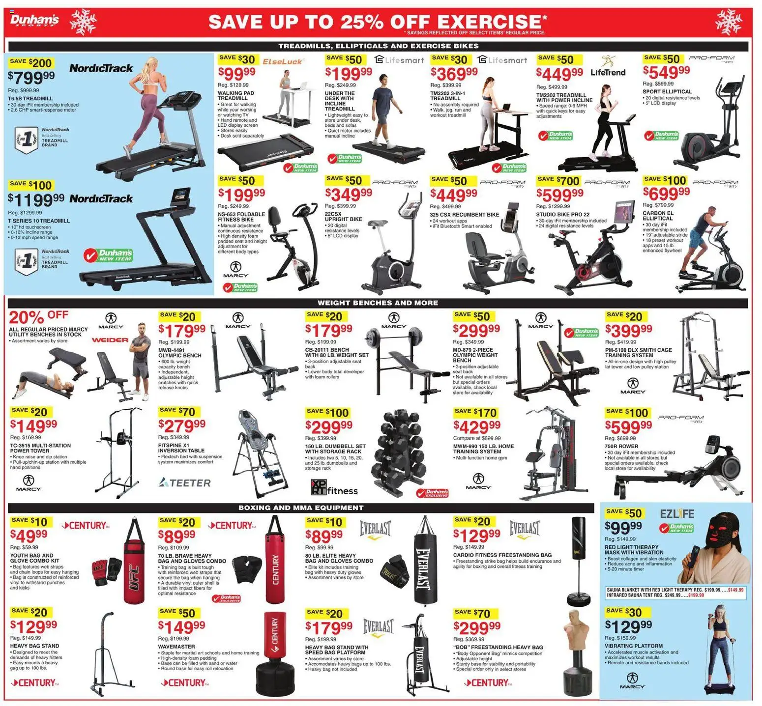 Dunham's Sports Ad - valid from 20.12.2025 | Page: 9 | Products: Bed, Desk, Water, Weight