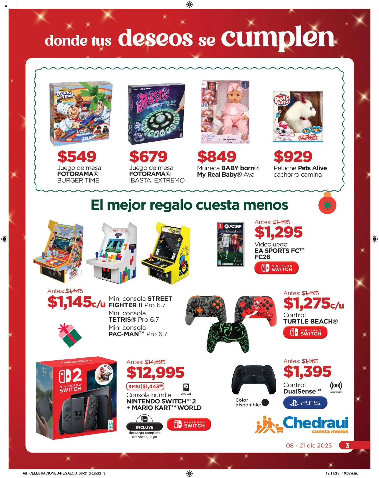 Nuevas ofertas de Chedraui válidas en toda la República Mexicana desde el 08.12.2025. ¡Encuentra las mejores ofertas en Chedraui folleto! | Página: 3