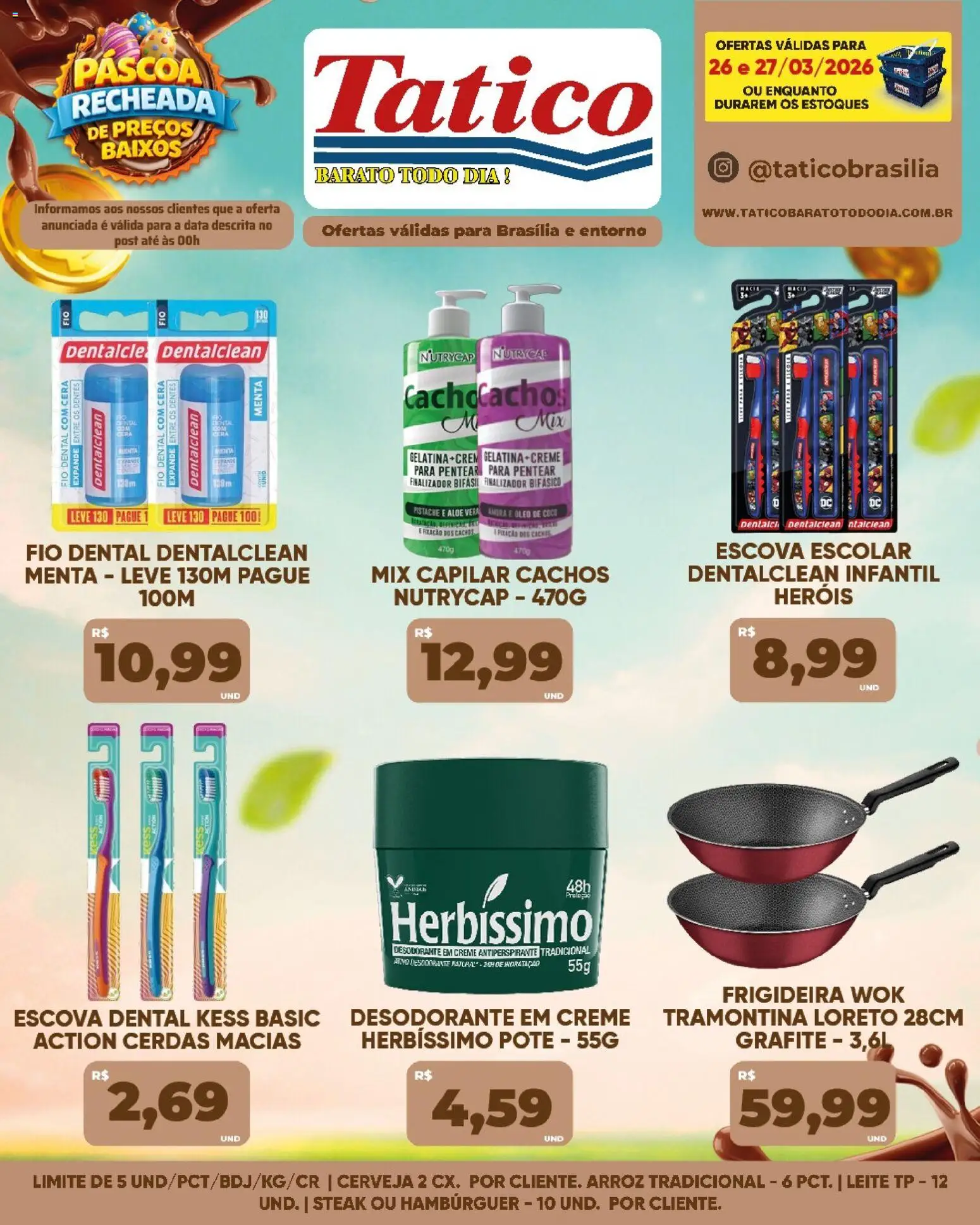 Tatico Folheto - válido de 26.03.2026 | Página: 17 | Produtos: Pistache, Cerveja, Arroz, Cera
