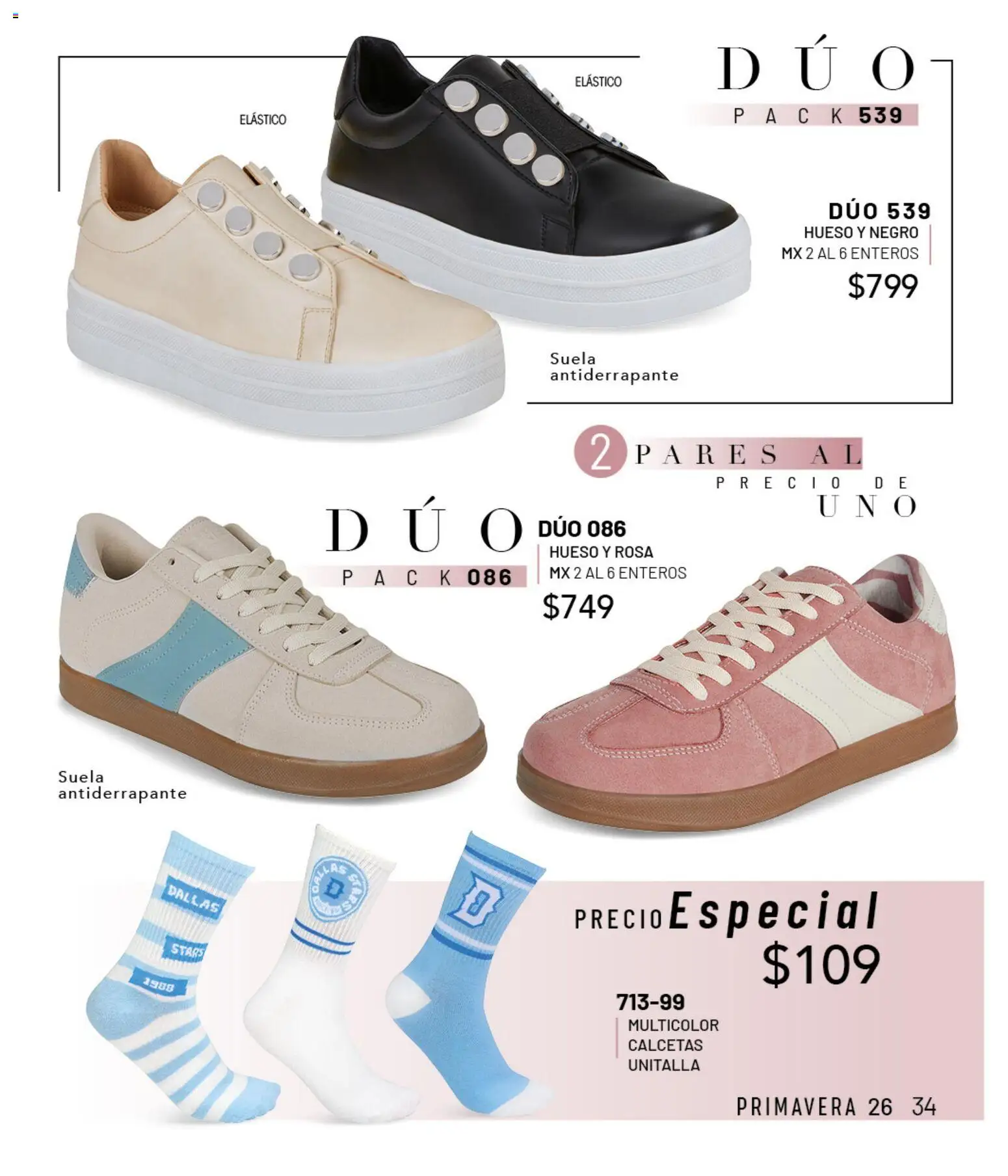 Nuevas ofertas de Cklass válidas en toda la República Mexicana desde el 02.01.2026. ¡Encuentra las mejores ofertas en Cklass catálogo Casuales! | Página: 35 | Productos: Calcetas