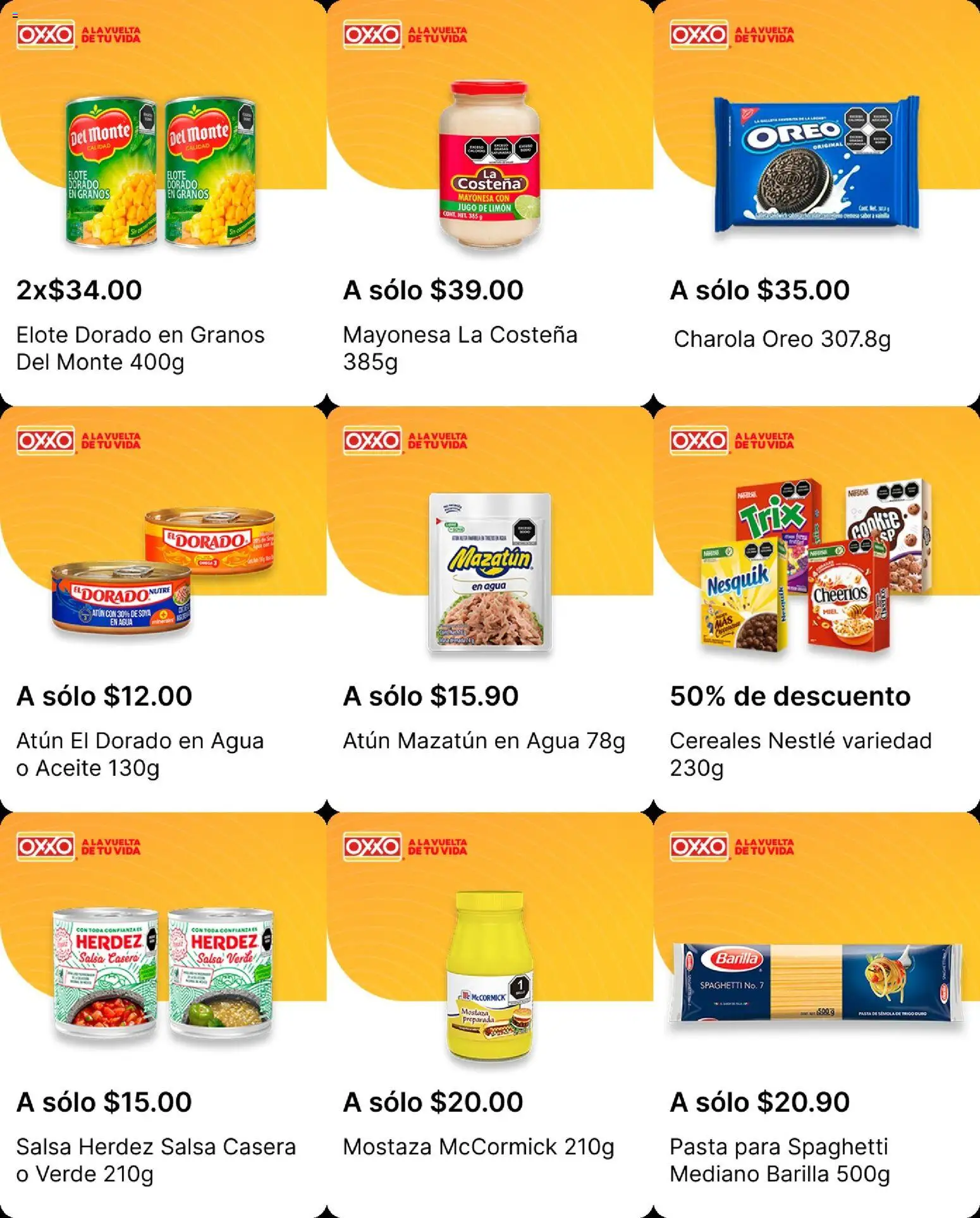Nuevas ofertas de OXXO válidas en toda la República Mexicana desde el 04.12.2025. ¡Encuentra las mejores ofertas en OXXO folleto! | Página: 6 | Productos: Mayonesa, Agua, Jugo, Cereales