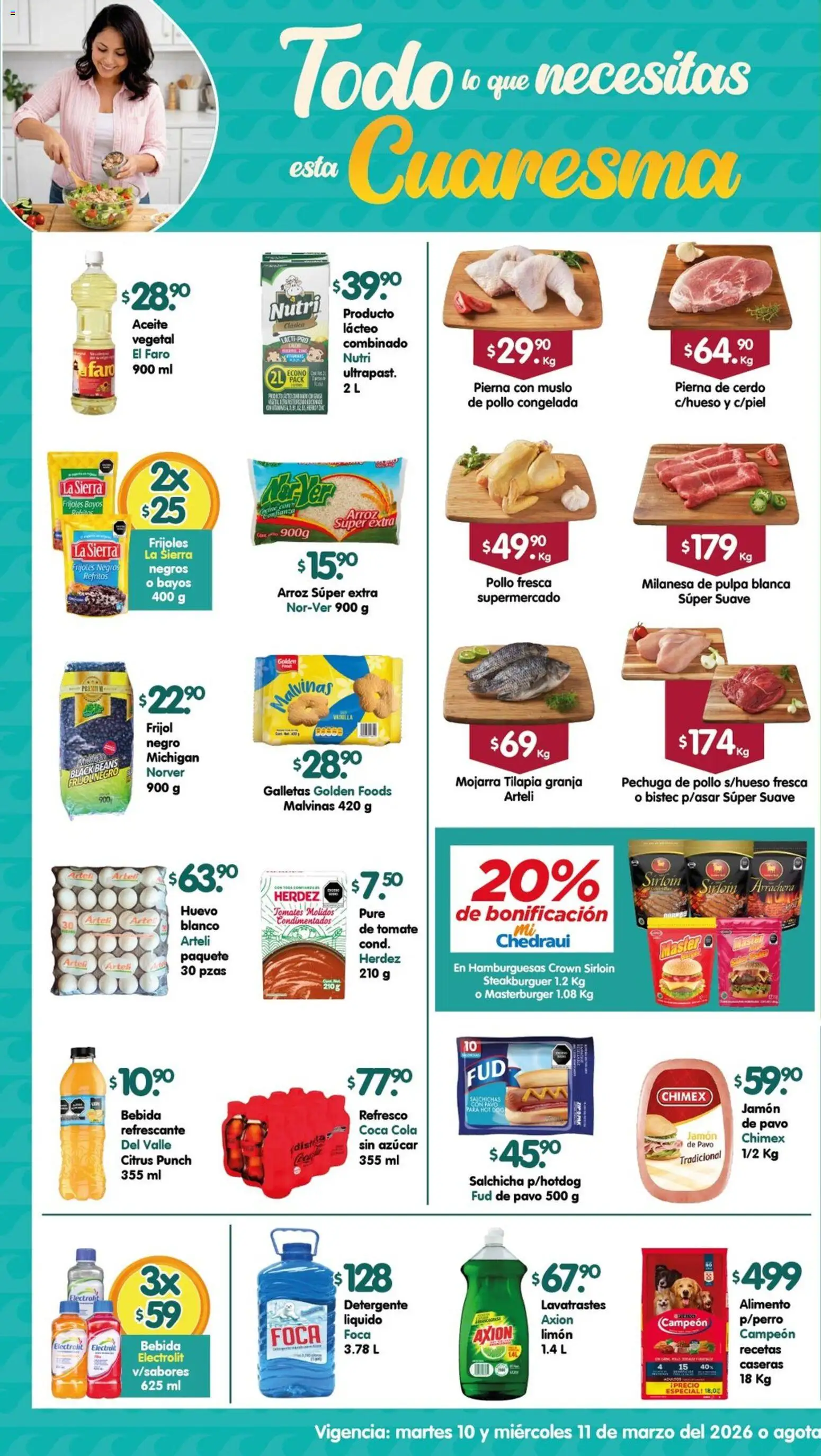 Nuevas ofertas de Arteli válidas en toda la República Mexicana desde el 10.03.2026. ¡Encuentra las mejores ofertas en Arteli folleto! | Página: 1 | Productos: Detergente, Refresco, Arroz, Tomates