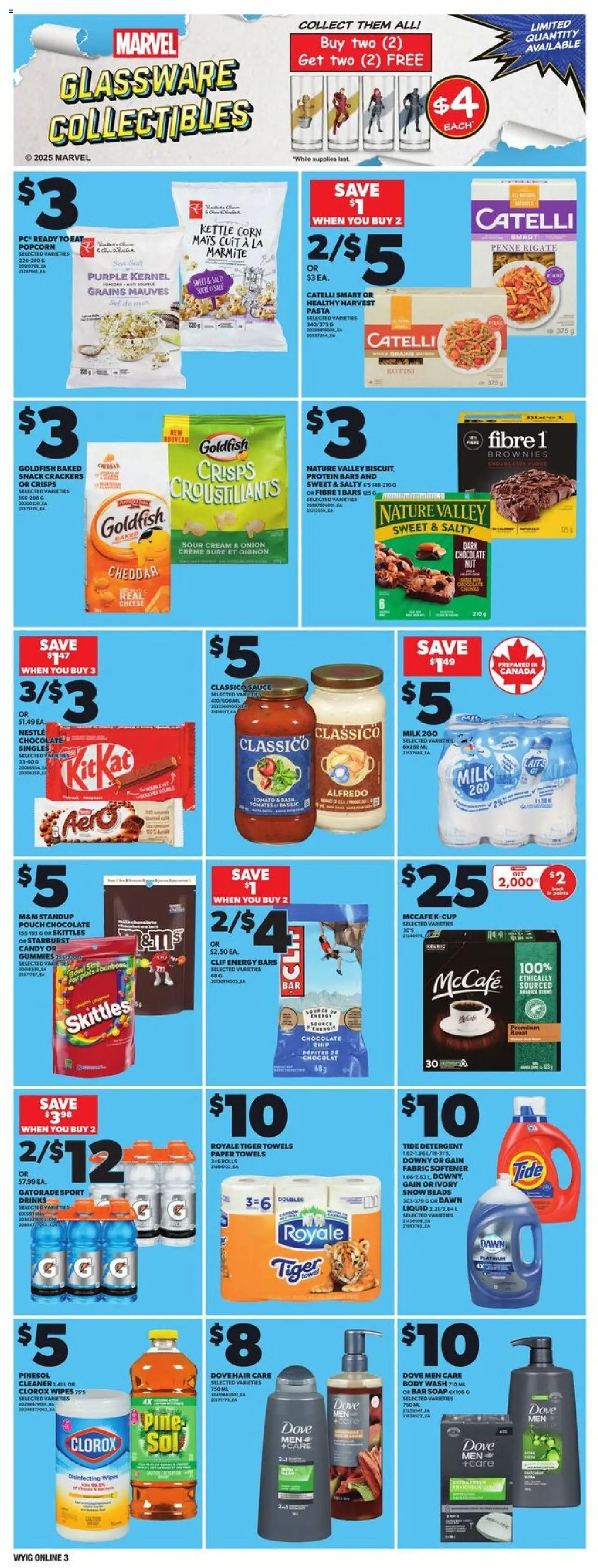 Loblaws flyer valid from 11.09.2025 | Page: 9 | Products: Pasta, Kettle, Soap, Milk