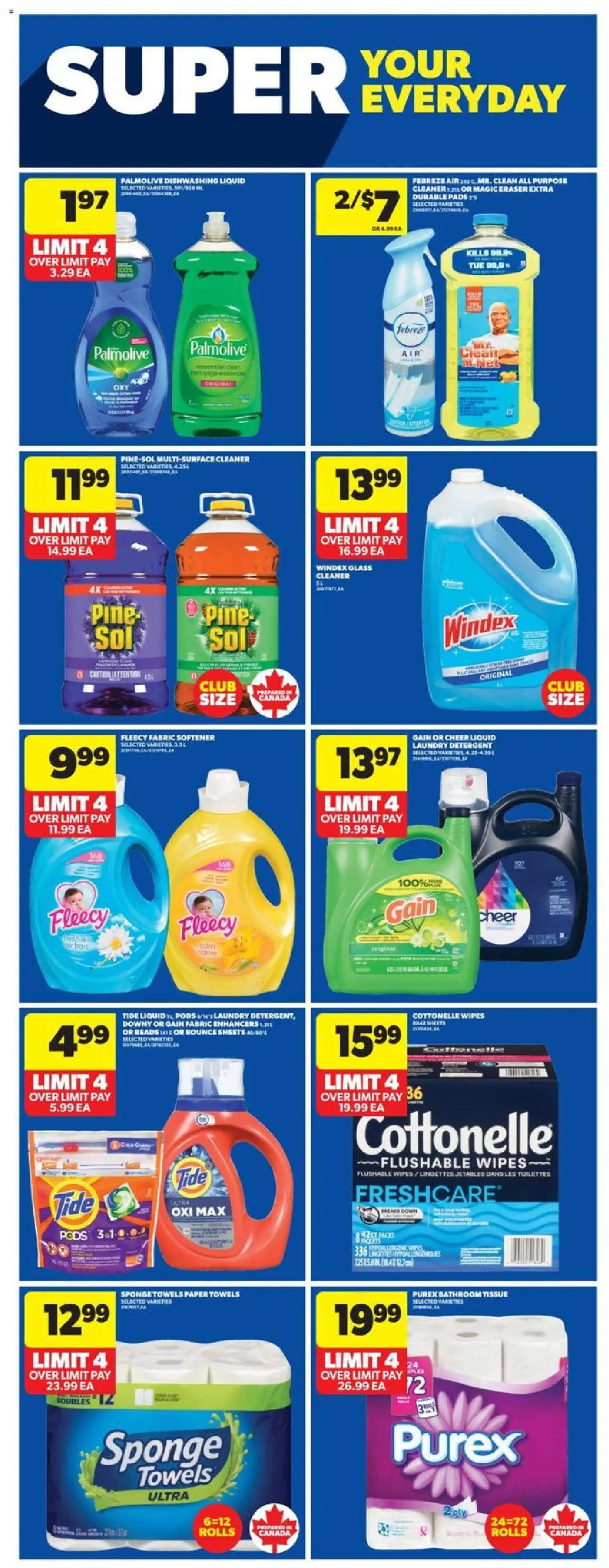 Real Canadian Superstore flyer valid from 09.10.2025 | Page: 21 | Products: Sponge, Fabric softener, Detergent