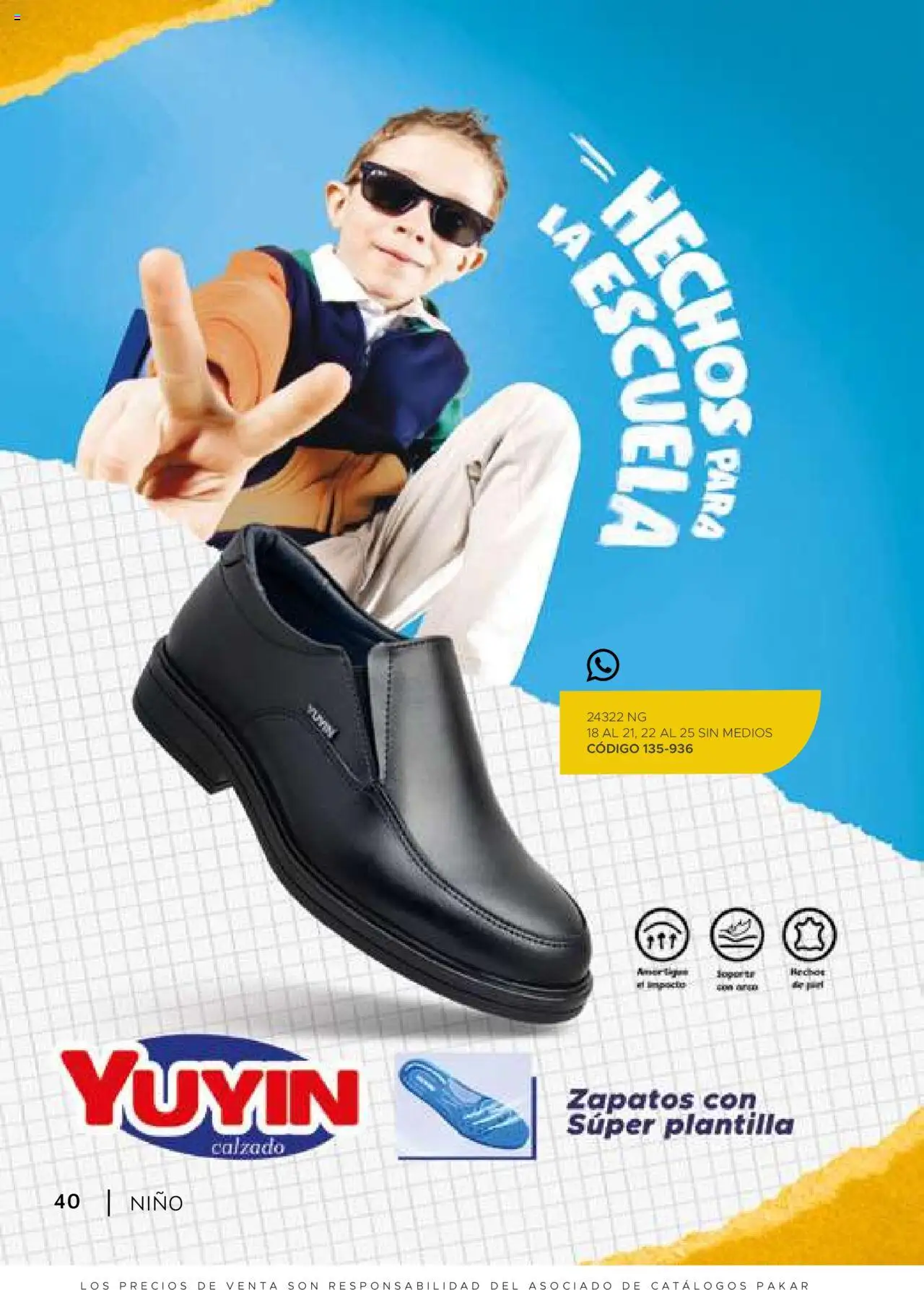 Nuevas ofertas de SC Pakar válidas en toda la República Mexicana desde el 24.07.2025. ¡Encuentra las mejores ofertas en SC Pakar - Catálogo Nino otoño / invierno! | Página: 40 | Productos: Zapatos