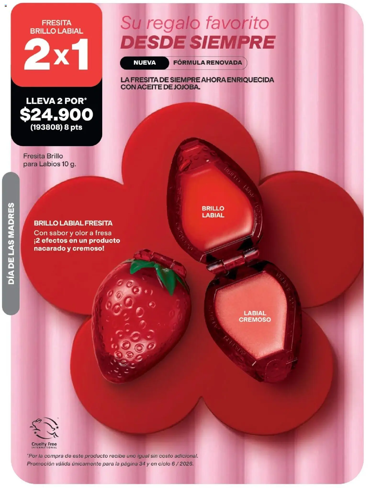 Avon revista - valida desde el 01.05.2026 | Página: 34 | Productos: Fresa, Brillo, Aceite