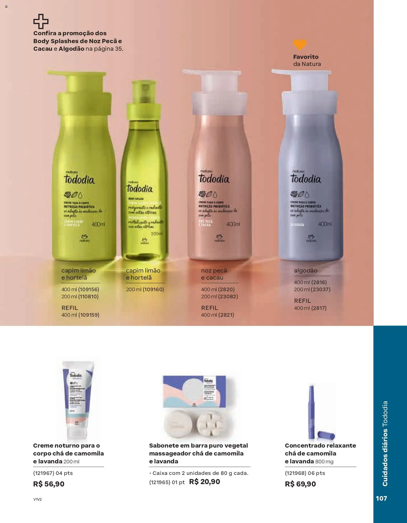 Natura Folheto - válido de 04.02.2026 | Página: 107 | Produtos: Creme, Sabonete, Massageador, Body