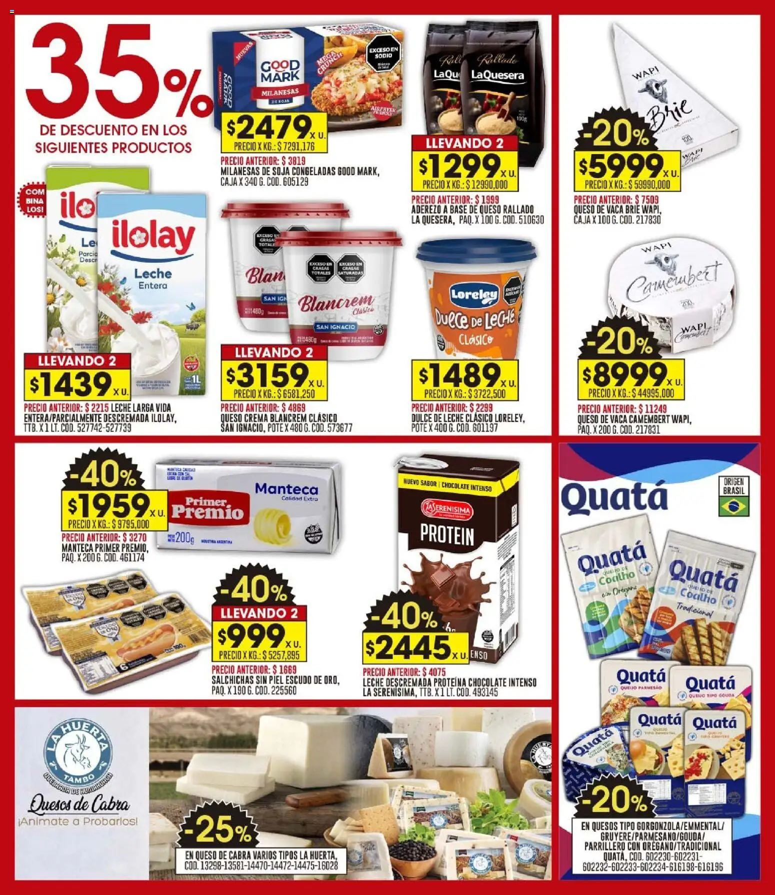 Coto - Ofertas fin │ válido desde el 26.01.2026 | Página: 7 | Productos: Caja, Leche, Queso, Crema