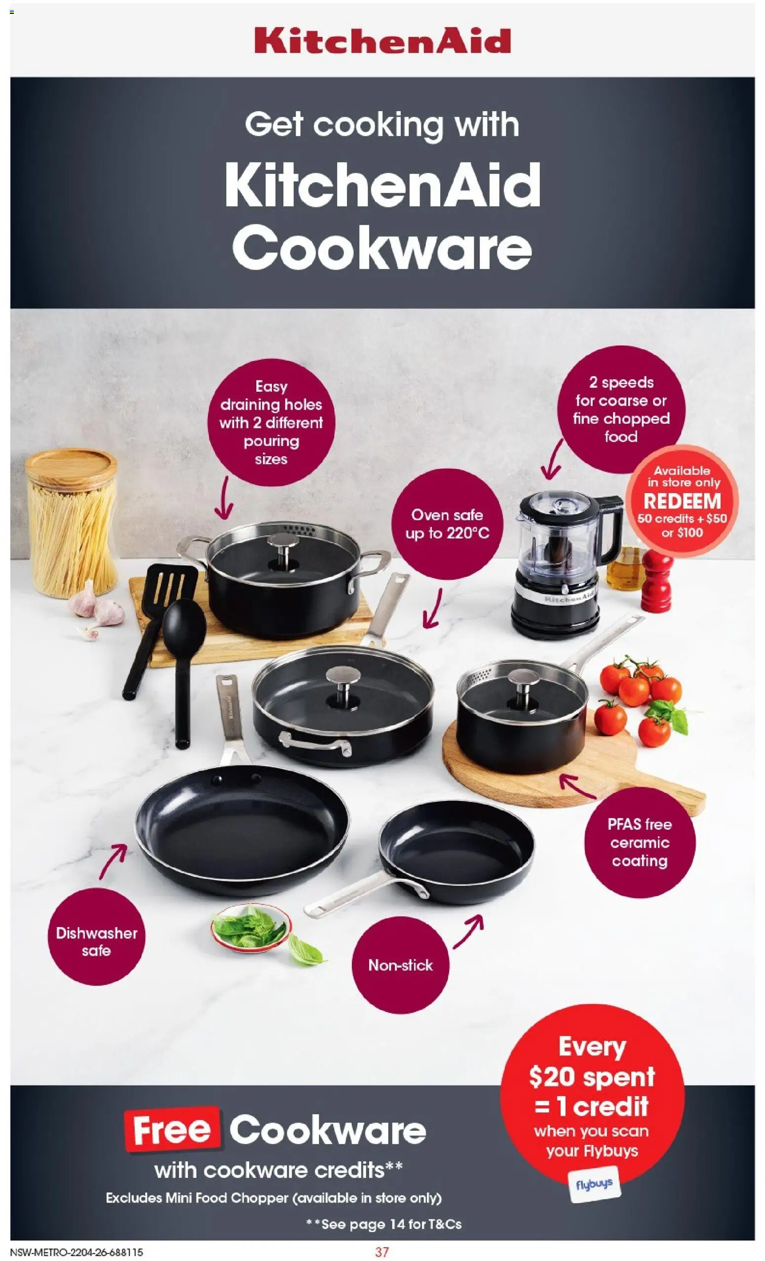 Coles catalogue - valid from 22.04.2026 | Page: 37 | Products: Cookware, Oven, Safe, Dishwasher