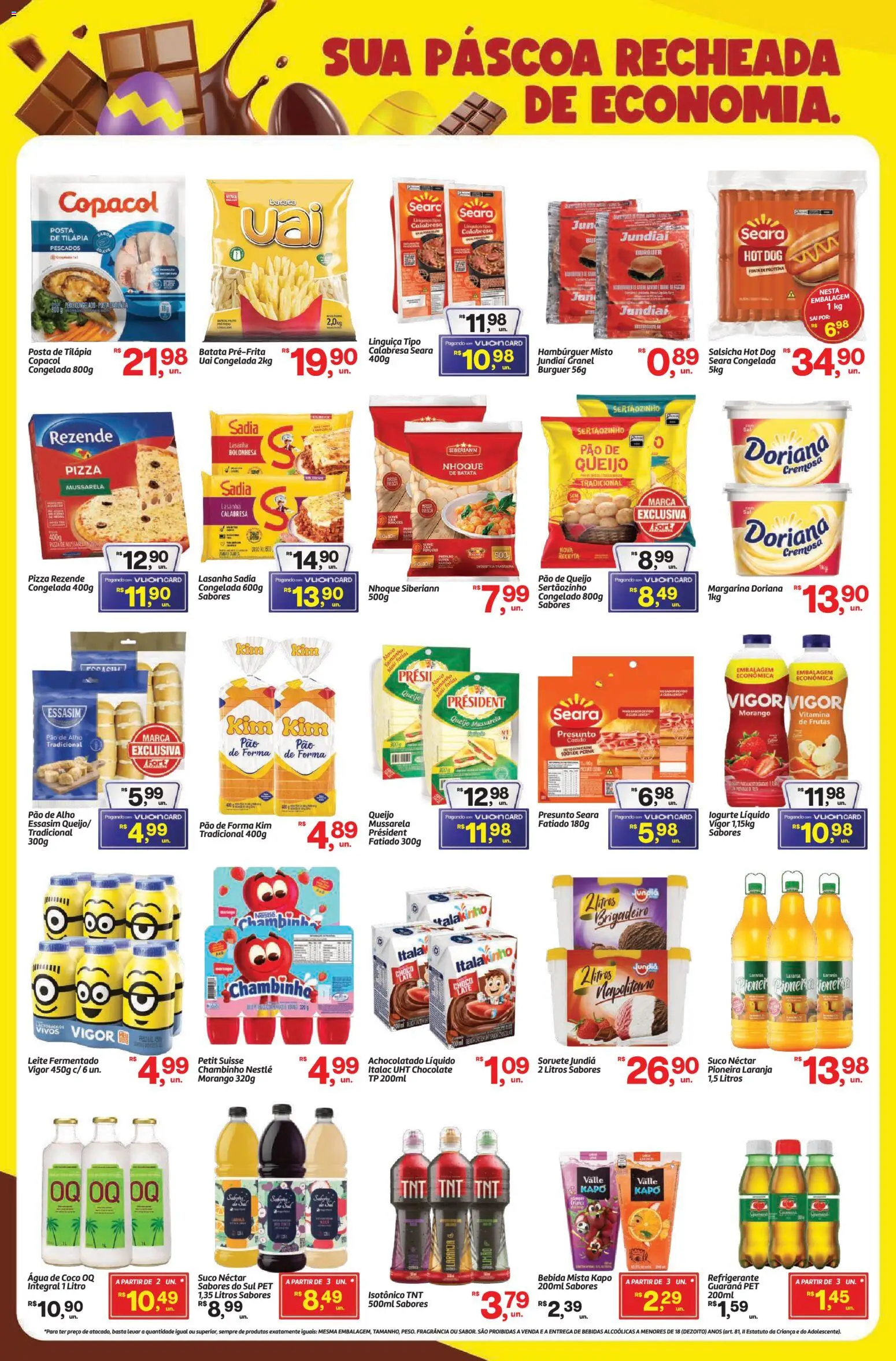 Fort Atacadista Folheto - válido de 23.02.2026 | Página: 3 | Produtos: Achocolatado, Leite, Tilápia, Chocolate