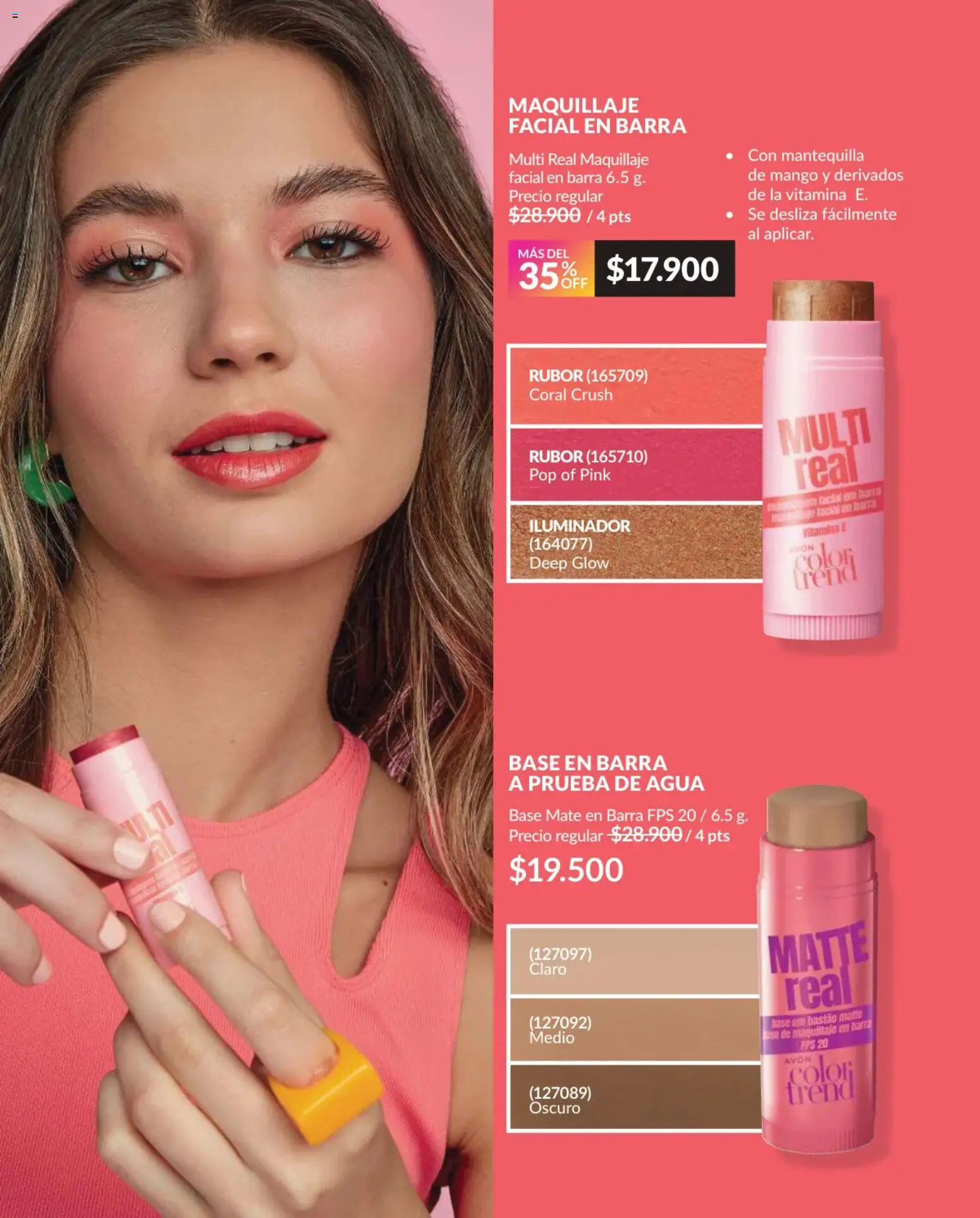 Avon revista - valida desde el 02.01.2026 | Página: 17 | Productos: Agua, Iluminador, Rubor, Mango