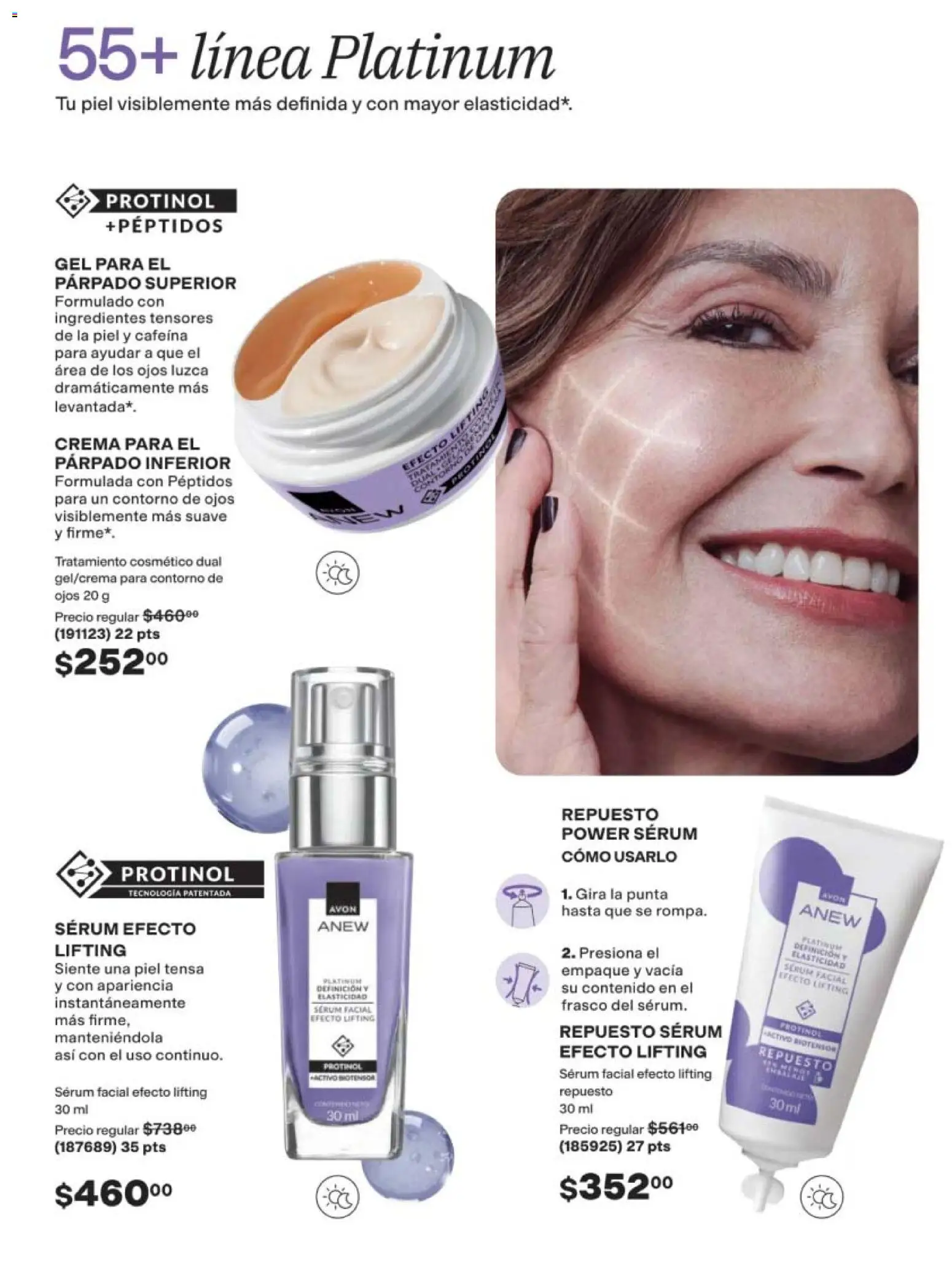 Nuevas ofertas de AVON válidas en toda la República Mexicana desde el 24.04.2026. ¡Encuentra las mejores ofertas en AVON campaña 7 2026! | Página: 119 | Productos: Contorno de ojos, Crema, Frasco, Contorno