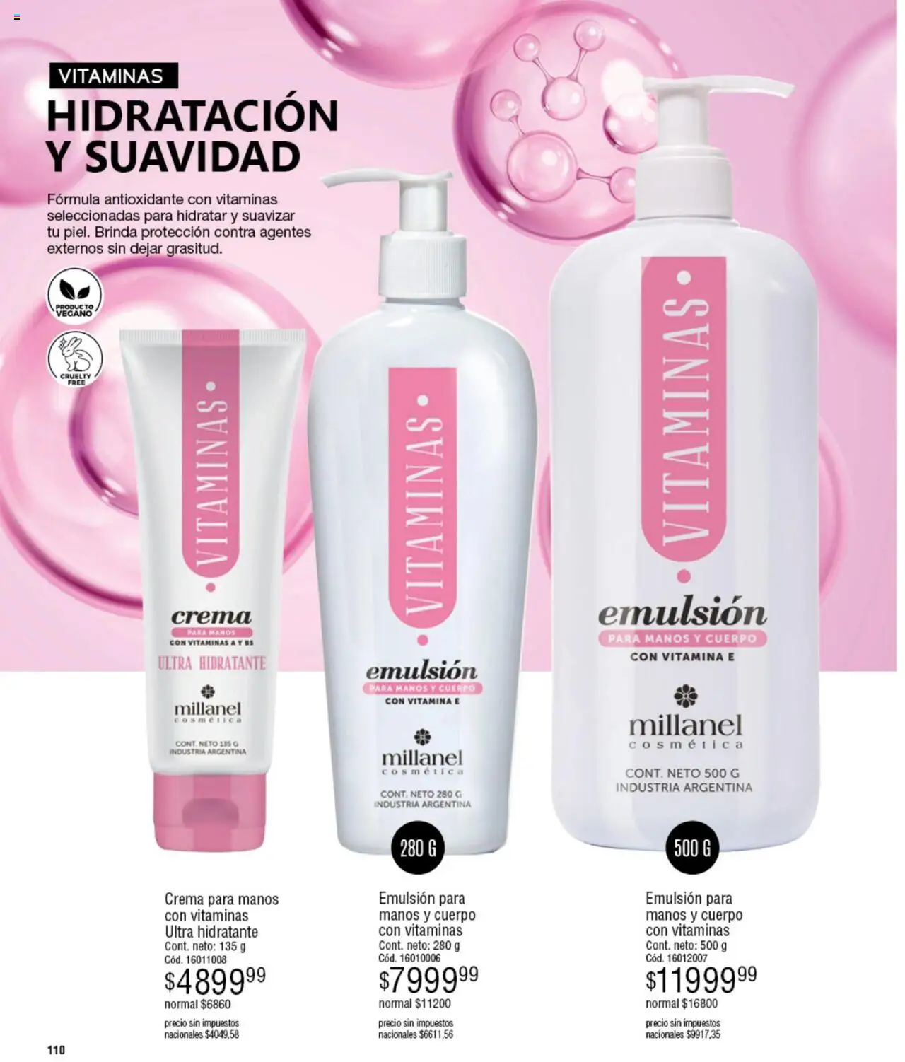 Millanel catálogo │ válido desde el 15.09.2025 | Página: 110 | Productos: Vitaminas, Emulsión, Crema