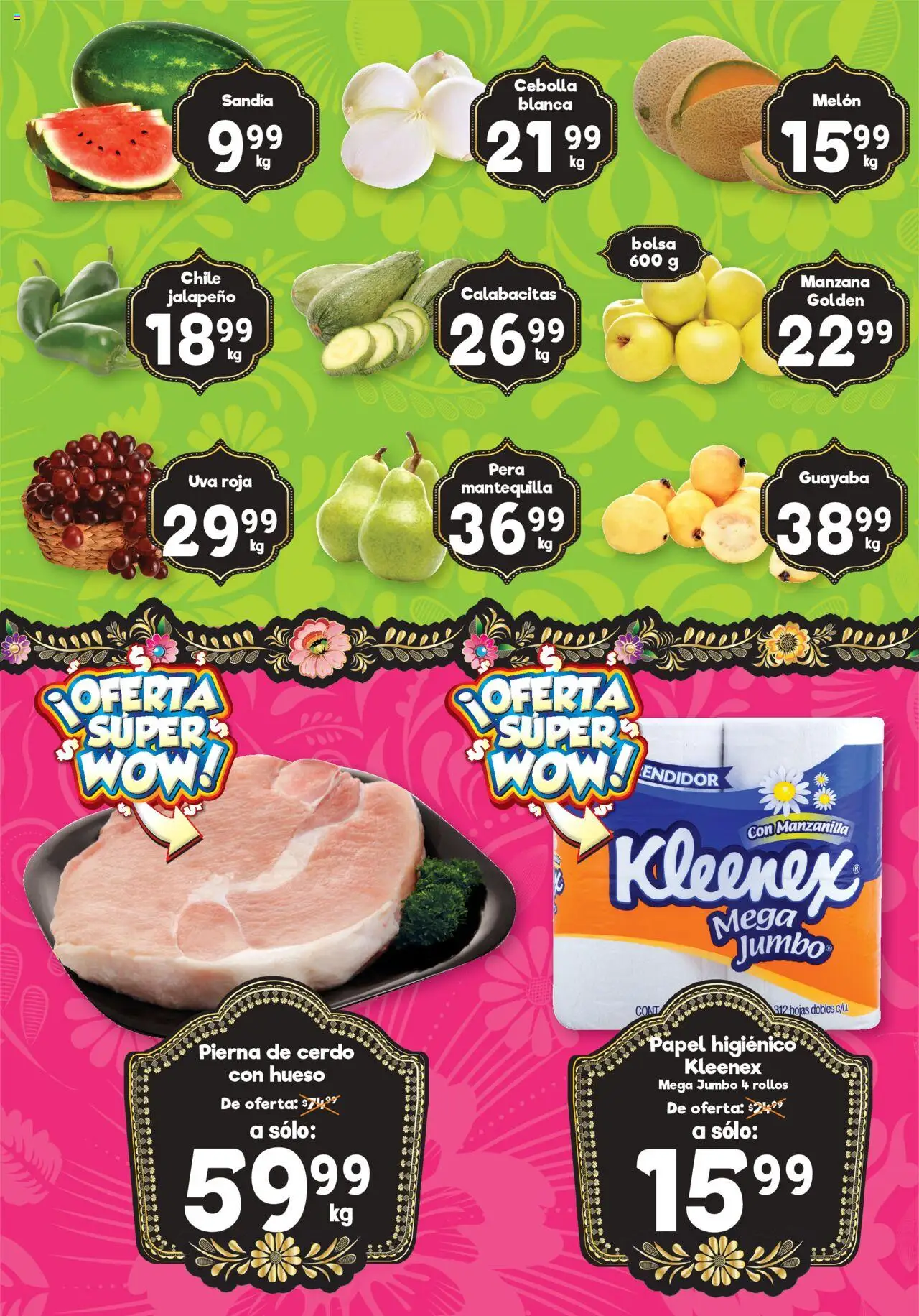 Nuevas ofertas de S-Mart válidas en toda la República Mexicana desde el 09.09.2025. ¡Encuentra las mejores ofertas en S-Mart - Folleto! | Página: 2 | Productos: Cebolla, Pera, Bolsa, Manzana