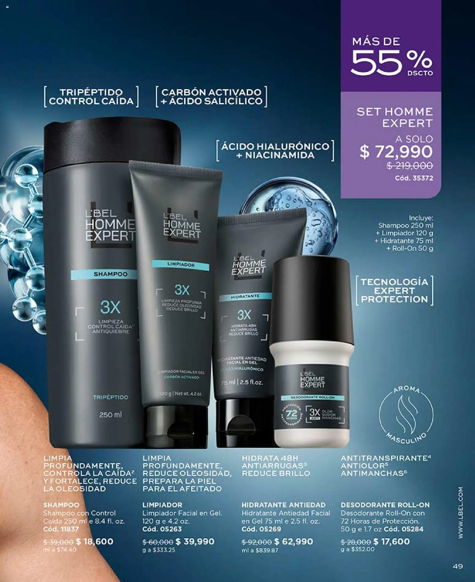 L'Bel revista - valida desde el 15.04.2026 | Página: 51 | Productos: Shampoo, Brillo, Limpiador facial, Desodorante