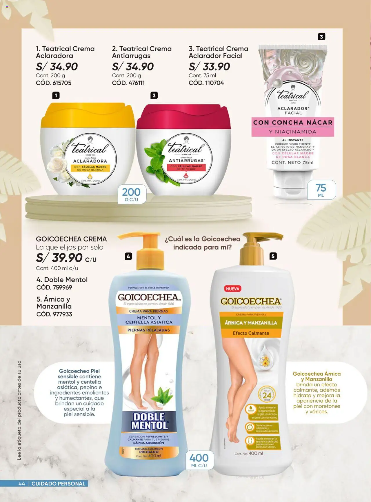Catálogo Azzorti válido desde 18.08.2025 | Página: 44 | Productos: Té, Crema