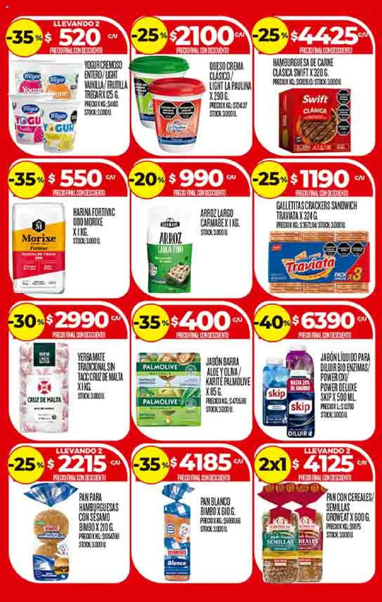Supermercado DIA Ofertas │ válido desde el 27.08.2025 | Página: 3 | Productos: Galletitas, Harina, Queso crema, Semillas