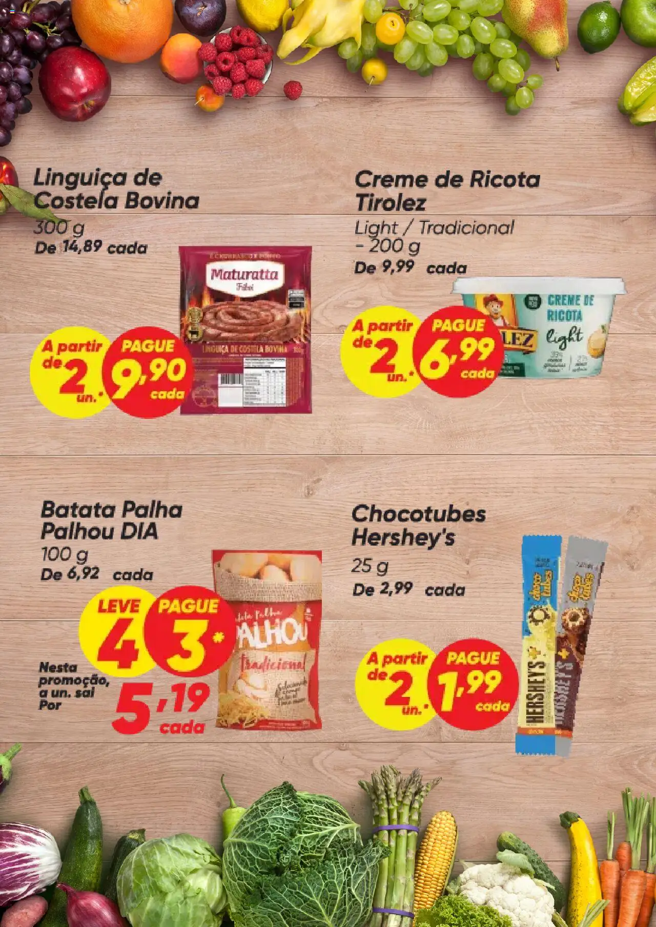 Dia Folheto - válido de 31.07.2025 | Página: 7 | Produtos: Linguiça, Creme, Batata palha, Batata