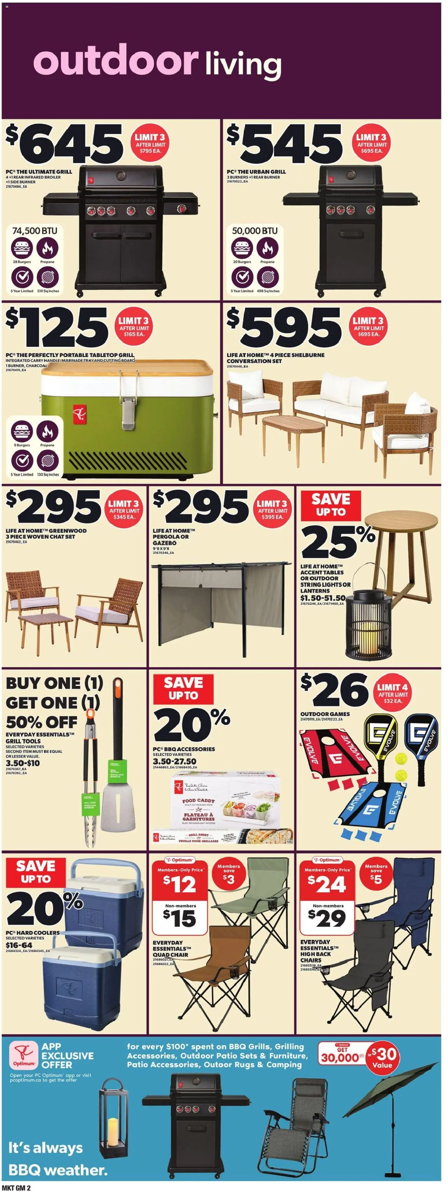 Loblaws flyer valid from 30.04.2026 | Page: 18 | Products: PC, Grill, Chair