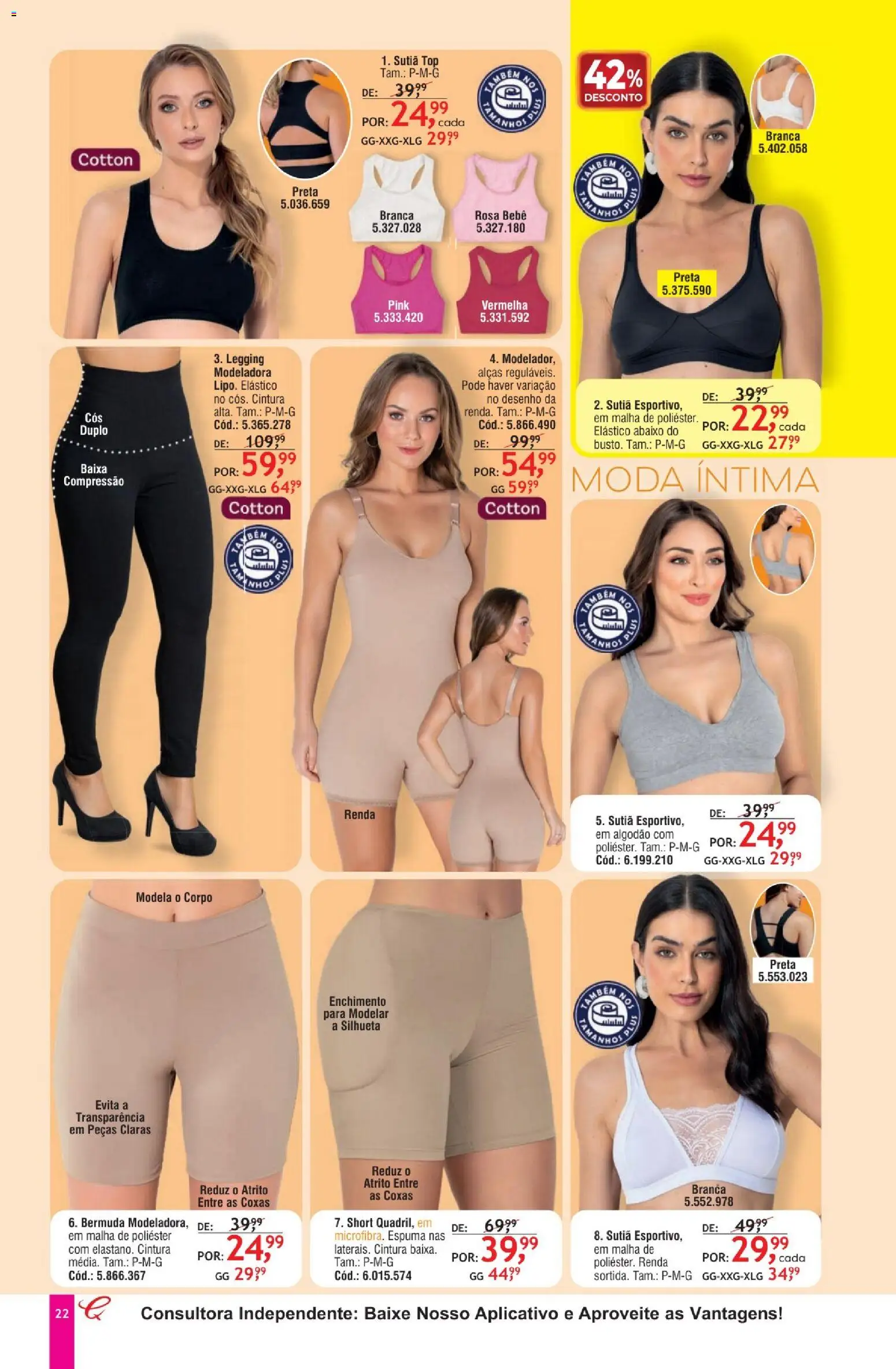 Quatro Estações Folheto - válido de 01.05.2026 | Página: 18 | Produtos: Sutiã, Algodão