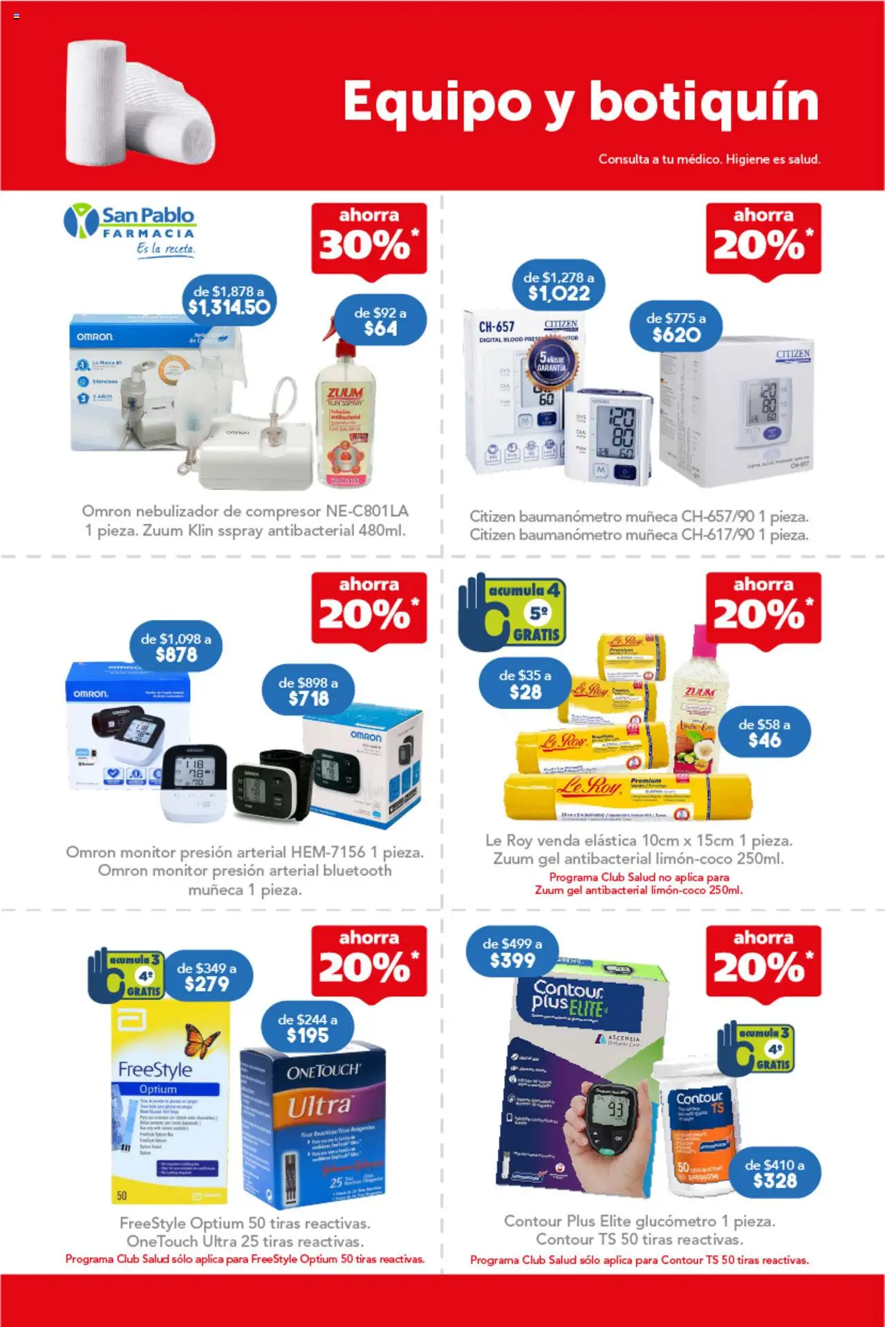 Nuevas ofertas de Farmacia San Pablo válidas en toda la República Mexicana desde el 19.10.2025. ¡Encuentra las mejores ofertas en Farmacia San Pablo catálogo! | Página: 13 | Productos: Monitor, Nebulizador