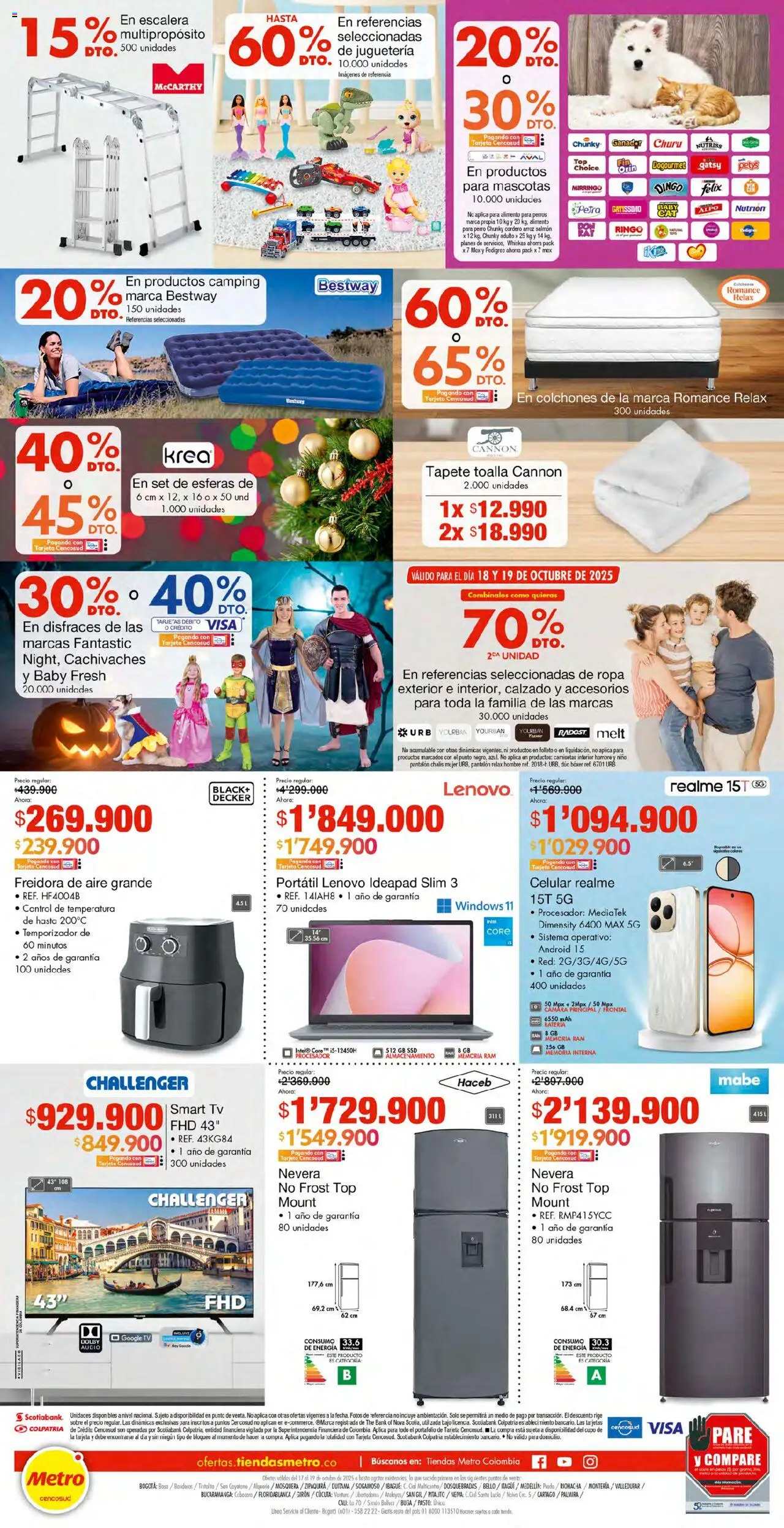 Metro revista - valida desde el 17.10.2025 | Página: 8 | Productos: Arroz, Freidora, Batería, Escalera