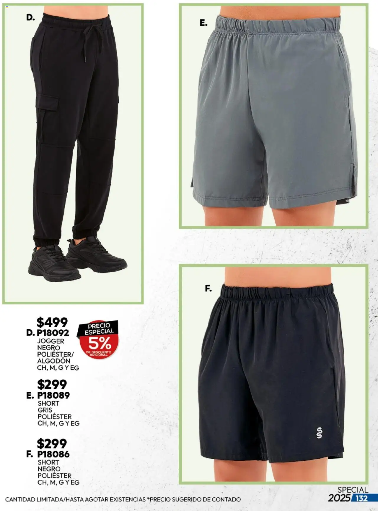 Nuevas ofertas de Cklass válidas en toda la República Mexicana desde el 25.08.2025. ¡Encuentra las mejores ofertas en Cklass - Catálogo Sportweek! | Página: 133 | Productos: Algodón, Short