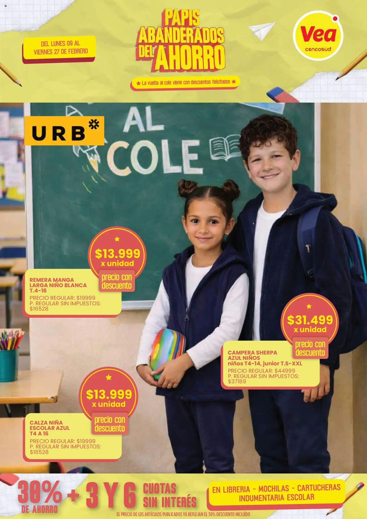 Vea - Oferta Nacional Vuelta al Cole │ válido desde el 09.02.2026 | Página: 5 | Productos: Manga, Remera, Campera