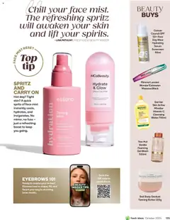 Preview of Woolworths Fresh Ideas Magazine - valid from 01.10.2025 | Page: 124 | Products: Mascara, Oil, Water, Watermelon