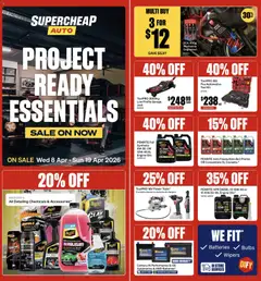 Supercheap Auto catalogue preview  - valid from 08.04.2026