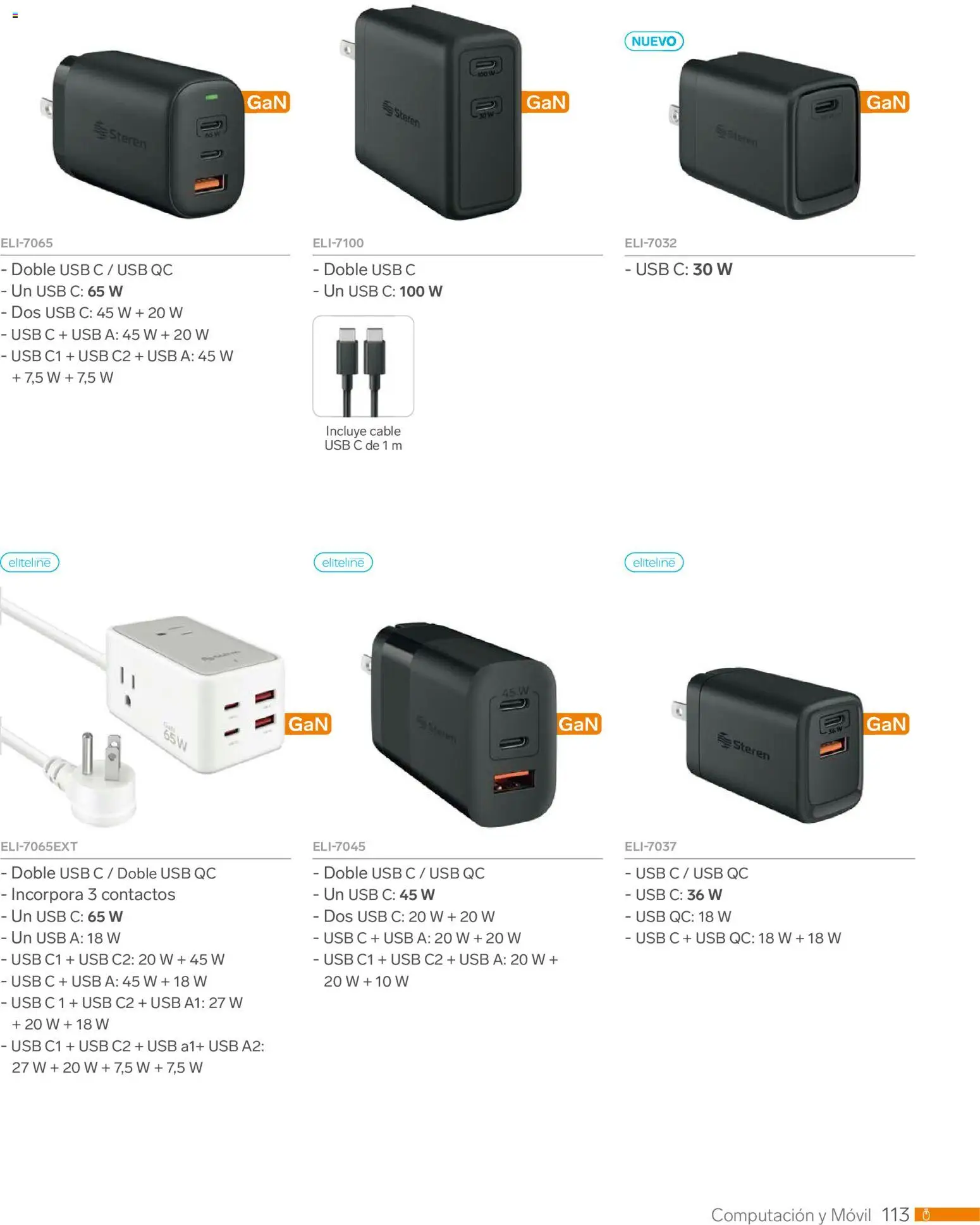 Nuevas ofertas de Steren válidas en toda la República Mexicana desde el 01.01.2026. ¡Encuentra las mejores ofertas en Steren catálogo! | Página: 125 | Productos: Usb, Movil, Cable USB, Cable