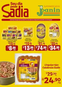 Supermercados Joanin - Ofertas BRF - Pré-Visualização do folheto da loja Supermercados Joanin, válido de 02.09.2025