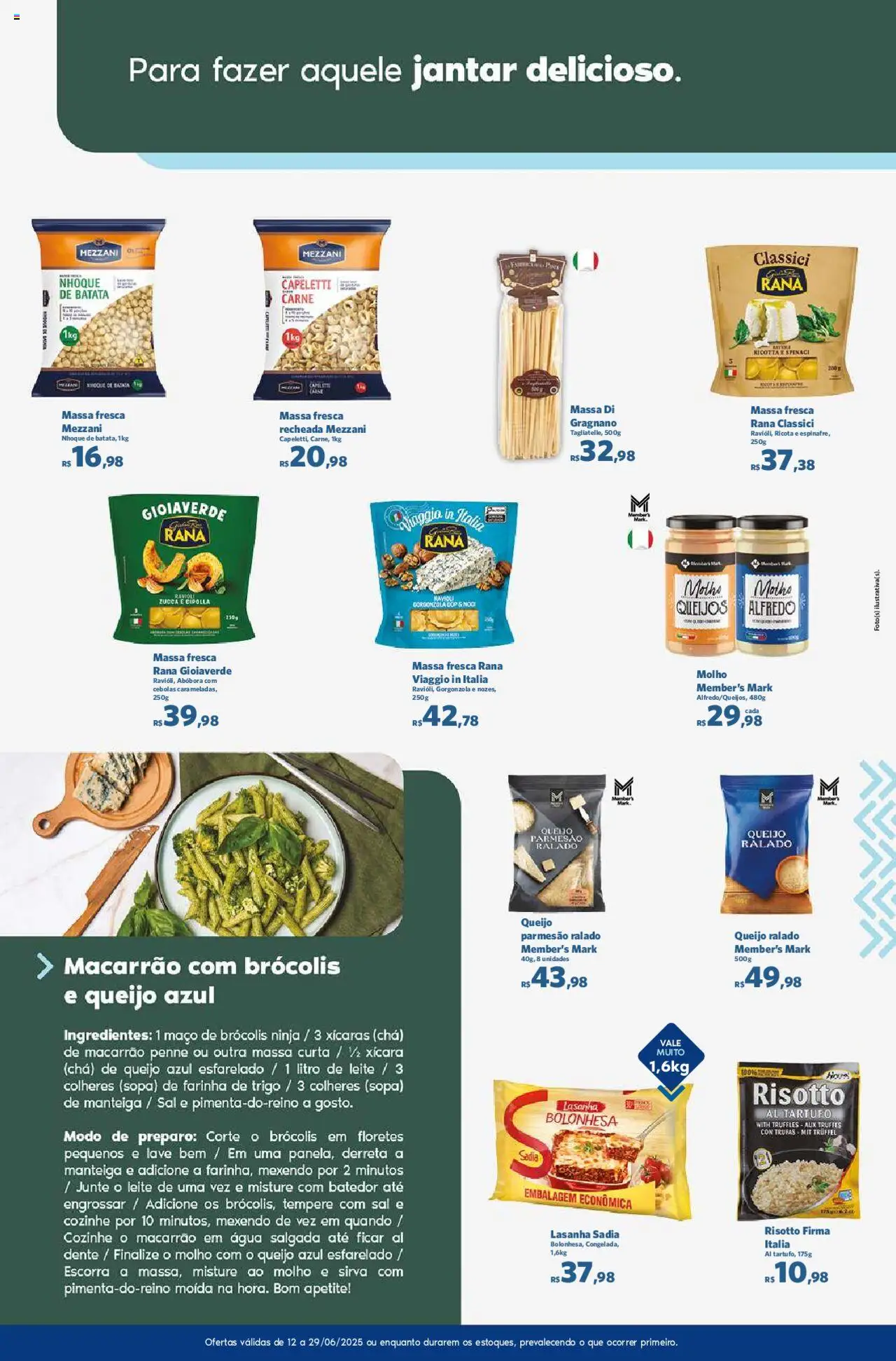 Sam's Club Folheto - válido de 12.06.2025 | Página: 5 | Produtos: Farinha de trigo, Colheres, Massa, Brócolis