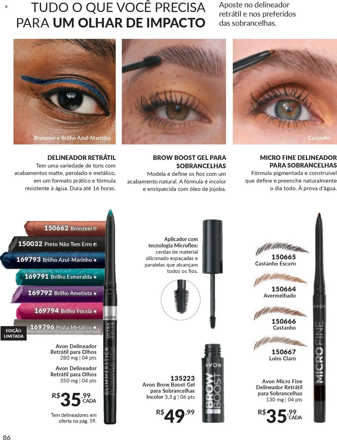 Avon Folheto - válido de 27.09.2025 | Página: 86 | Produtos: Delineador, Óleo