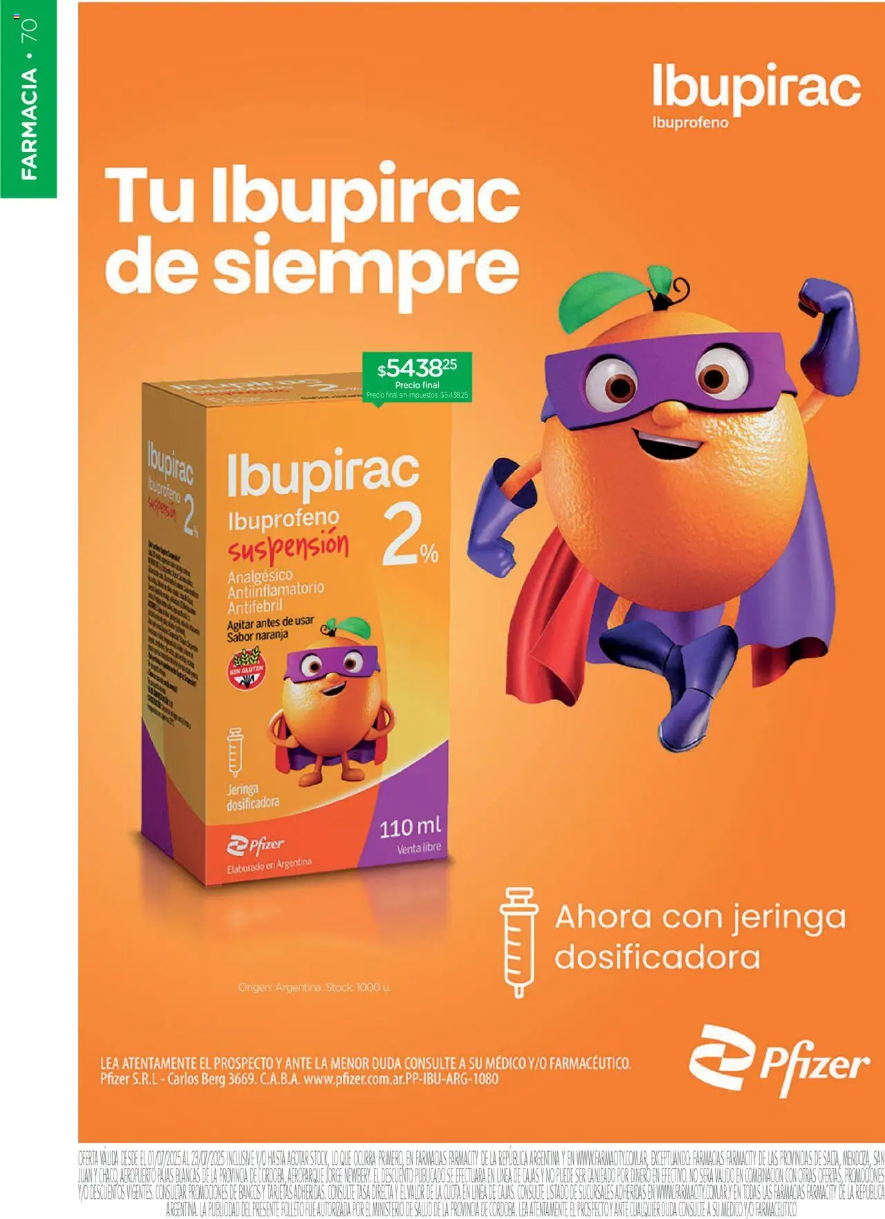 Farmacity catálogo │ válido desde el 01.07.2025 | Página: 70 | Productos: Sales, Analgésico, Antiinflamatorio