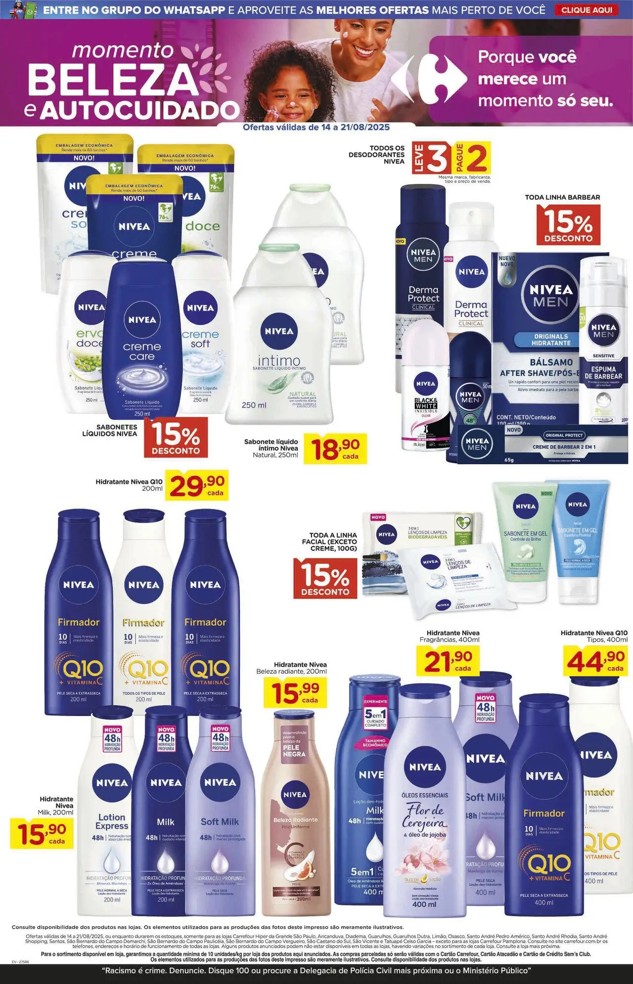 Carrefour Folheto - válido de 14.08.2025 | Página: 12 | Produtos: Manteiga, Creme de barbear, Amêndoas, Vitamina c