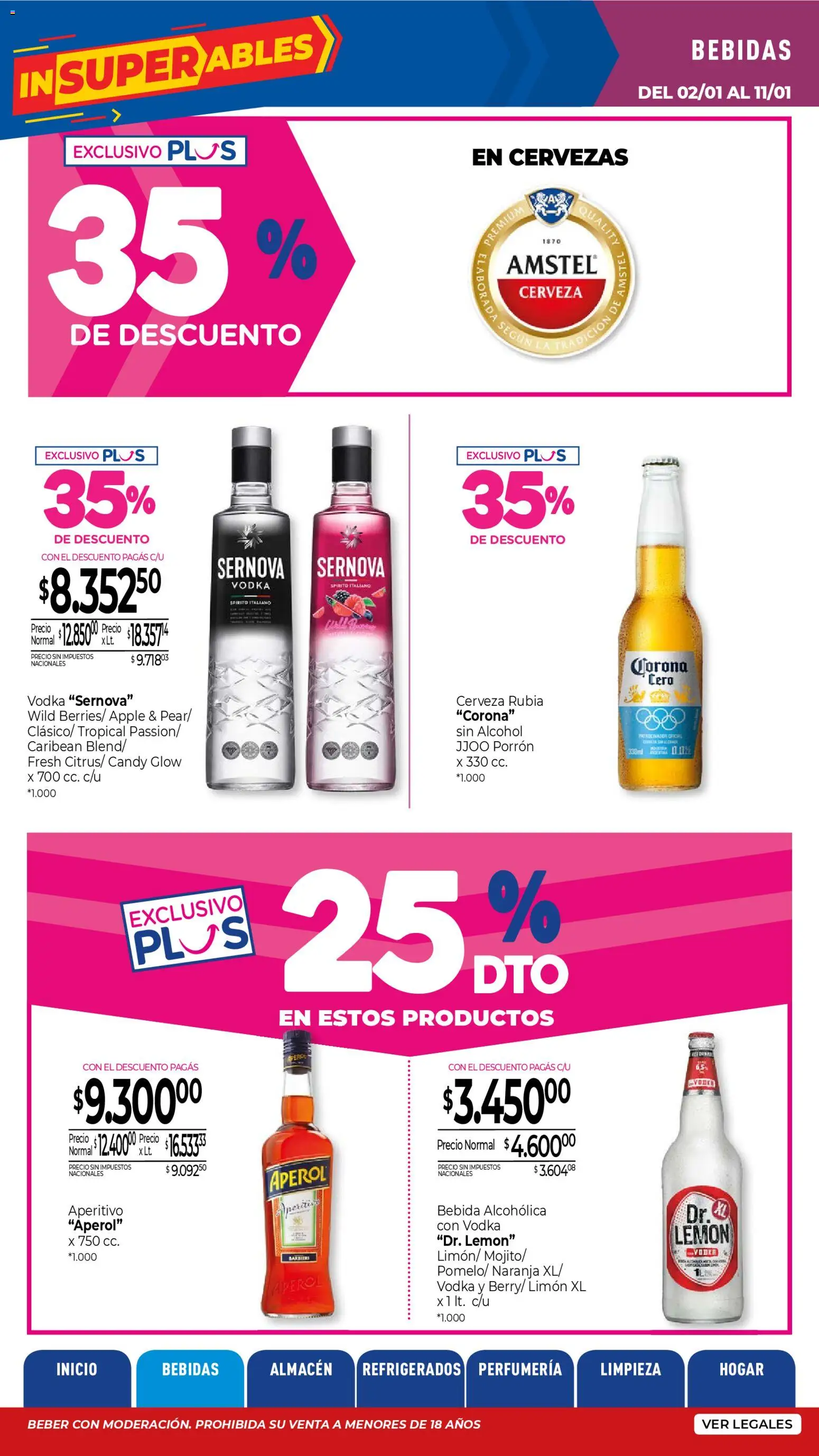 La Anonima catálogo │ válido desde el 02.01.2026 | Página: 5 | Productos: Vodka, Limón, Cerveza