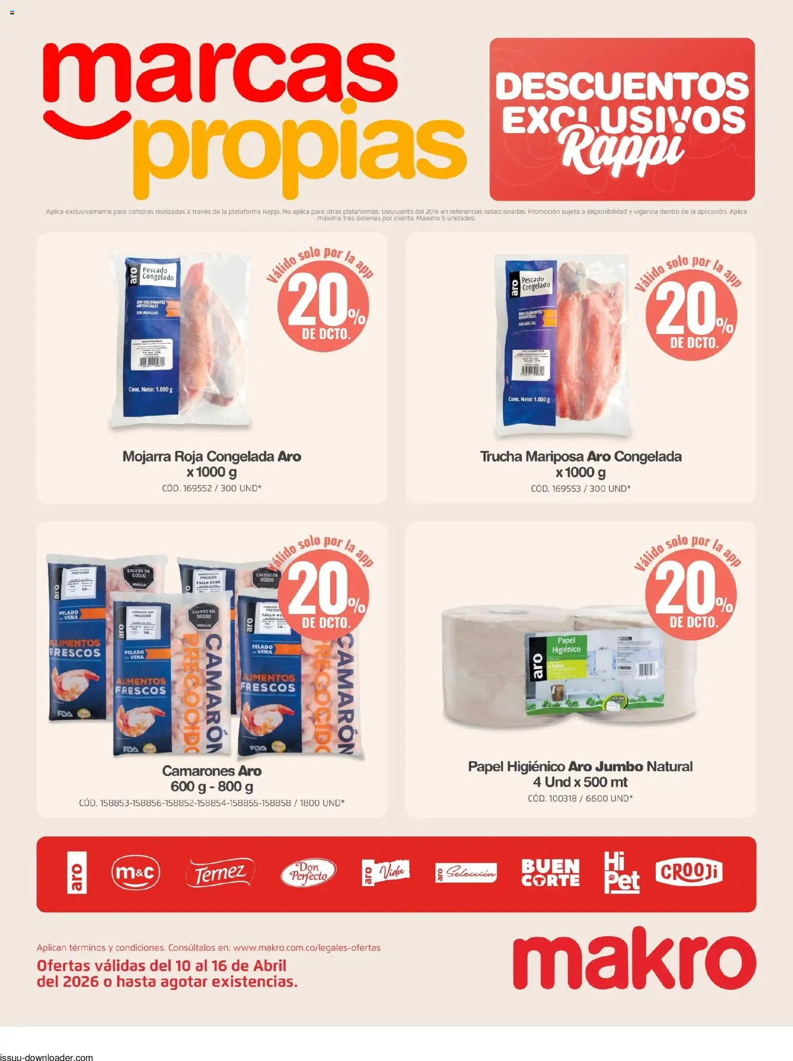 Makro revista - valida desde el 10.04.2026 | Página: 5 | Productos: Pescado, Papel higiénico