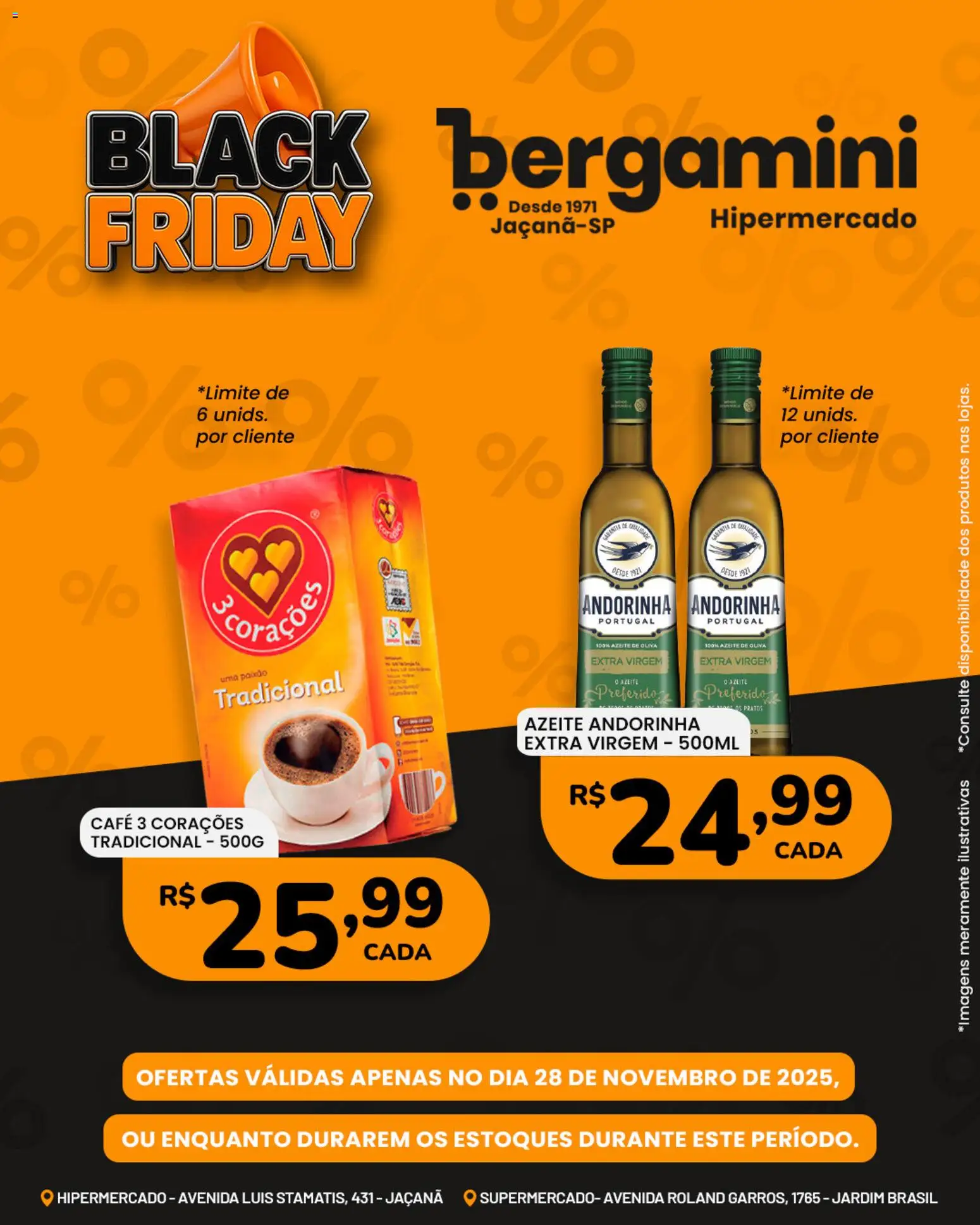 Supermercado Bergamini Folheto - válido de 28.11.2025 | Página: 6 | Produtos: Café, Azeite