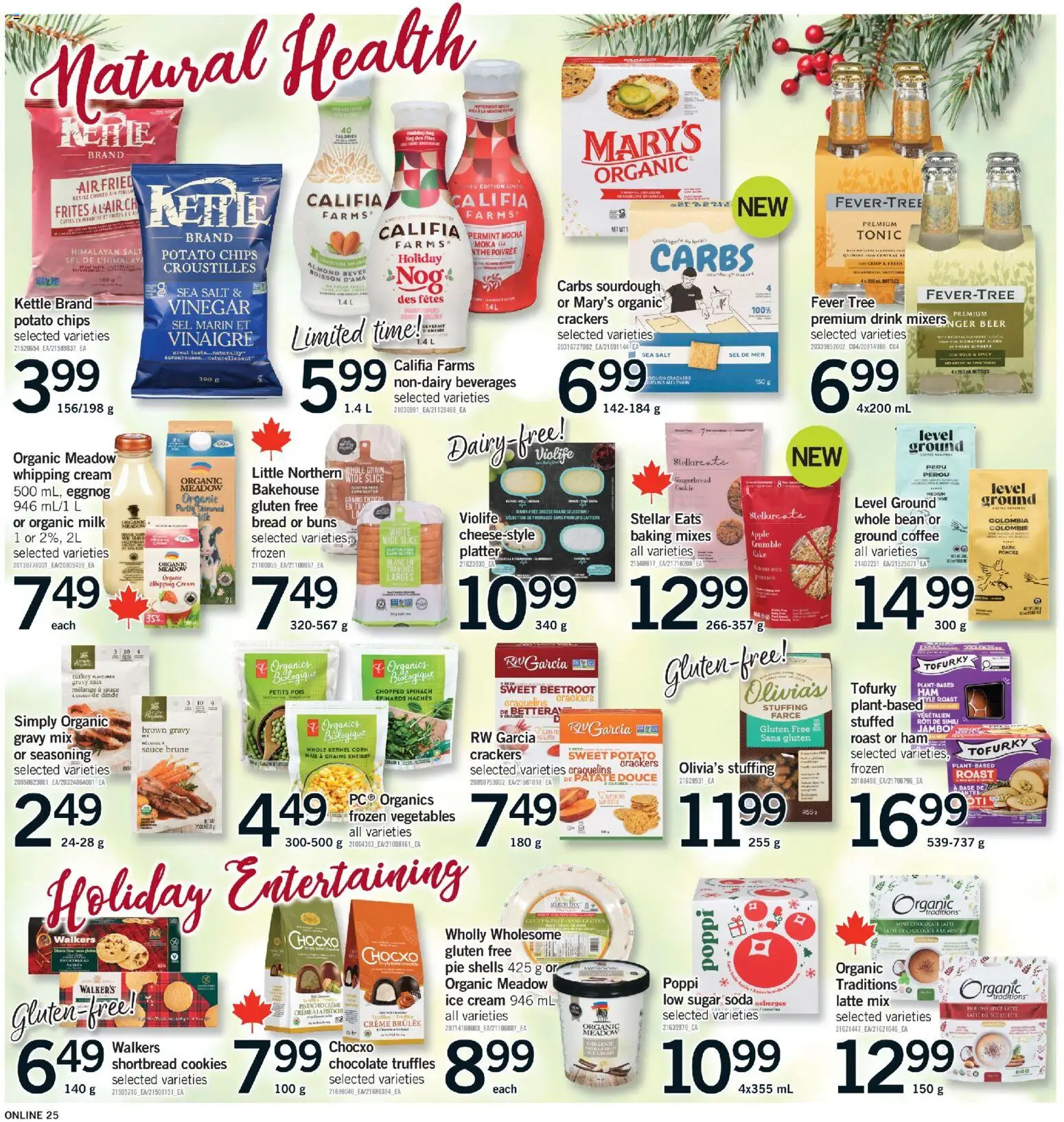 Fortinos flyer valid from 18.12.2025 | Page: 24 | Products: Cookies, Kettle, Bread, Coffee