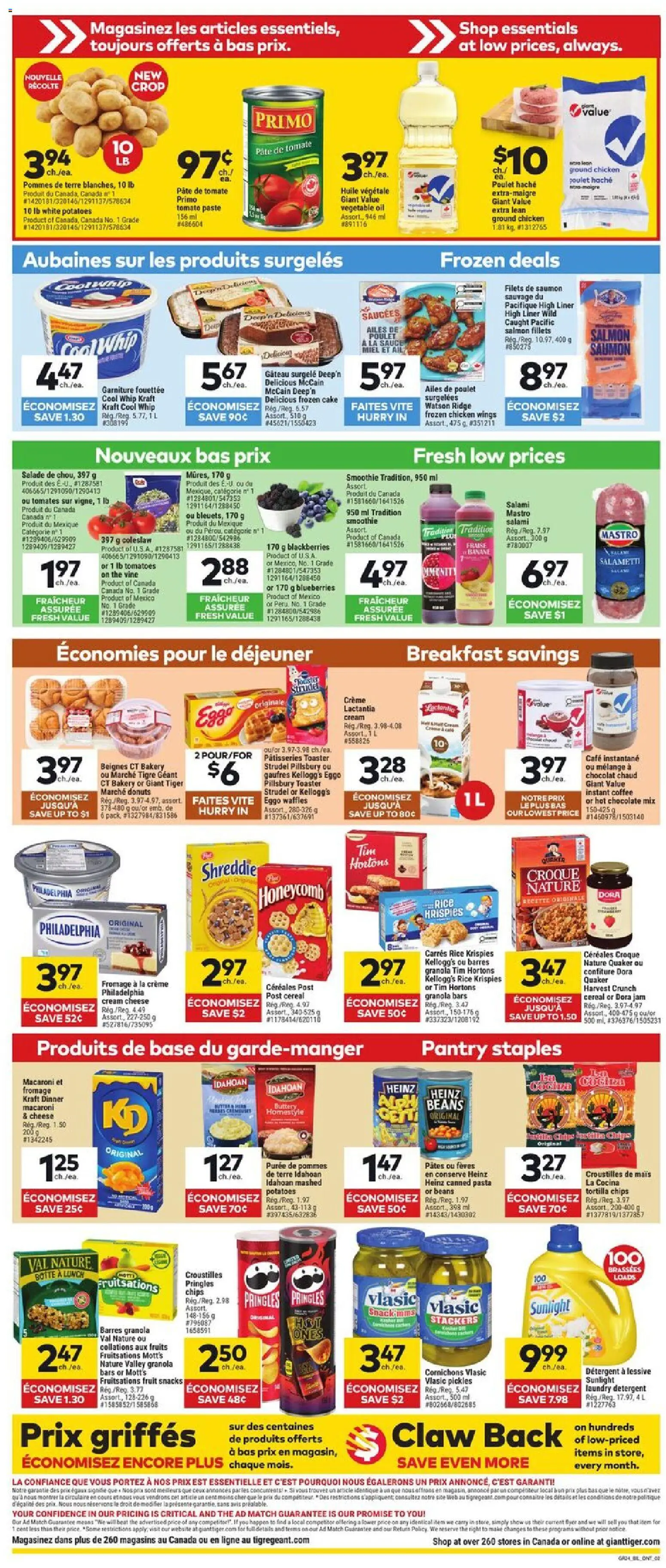 Giant Tiger flyer valid from 14.01.2026 | Page: 2 | Products: Rice, Cream, Potatoes, Oil