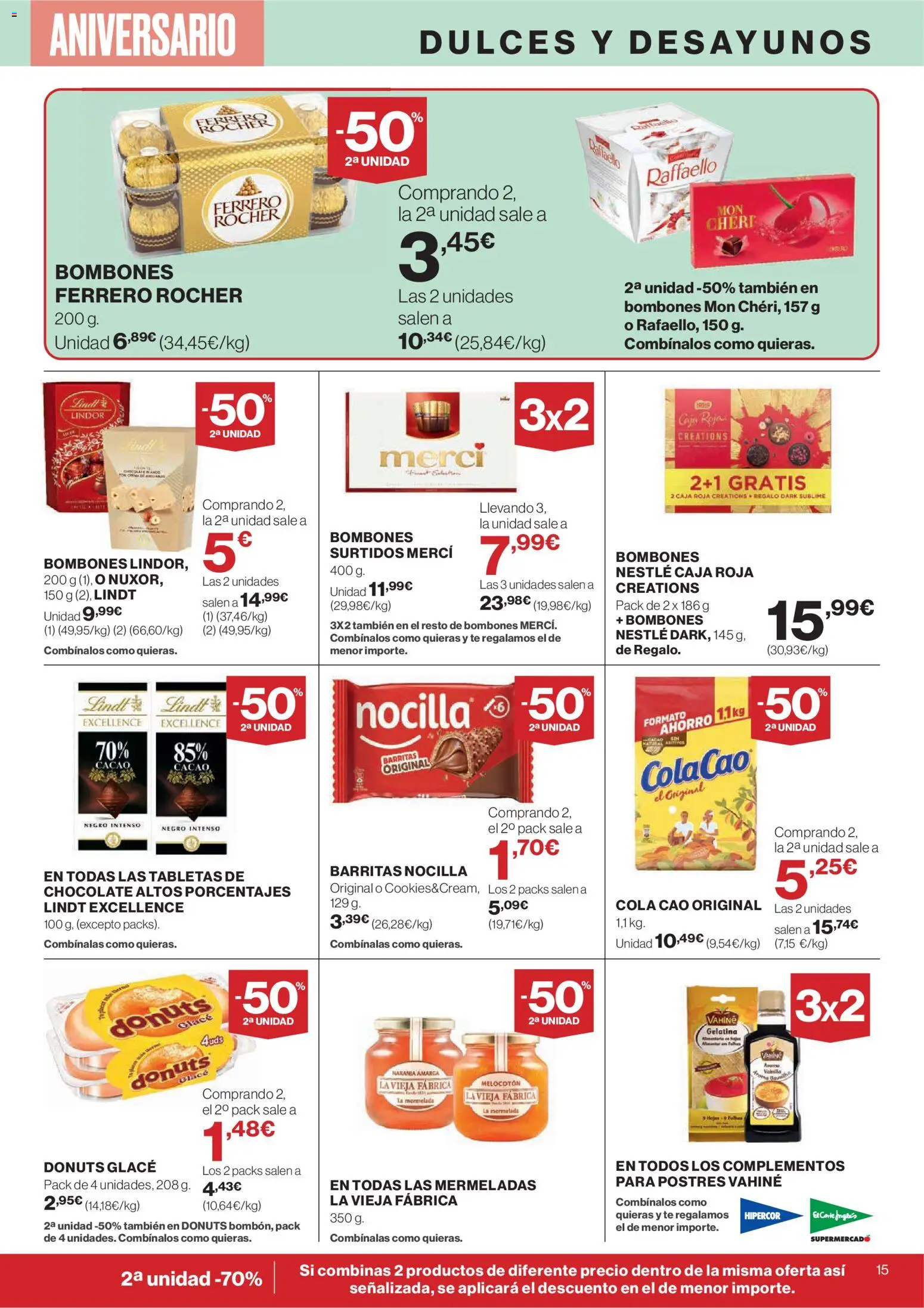 Nuevas ofertas de El Corte Inglés válidas en toda la República Mexicana desde el 23.10.2025. ¡Encuentra las mejores ofertas en El Corte - Catálogo Que necesitas hoy! | Página: 19 | Productos: Bombones, Gelatina, Cacao, Caja