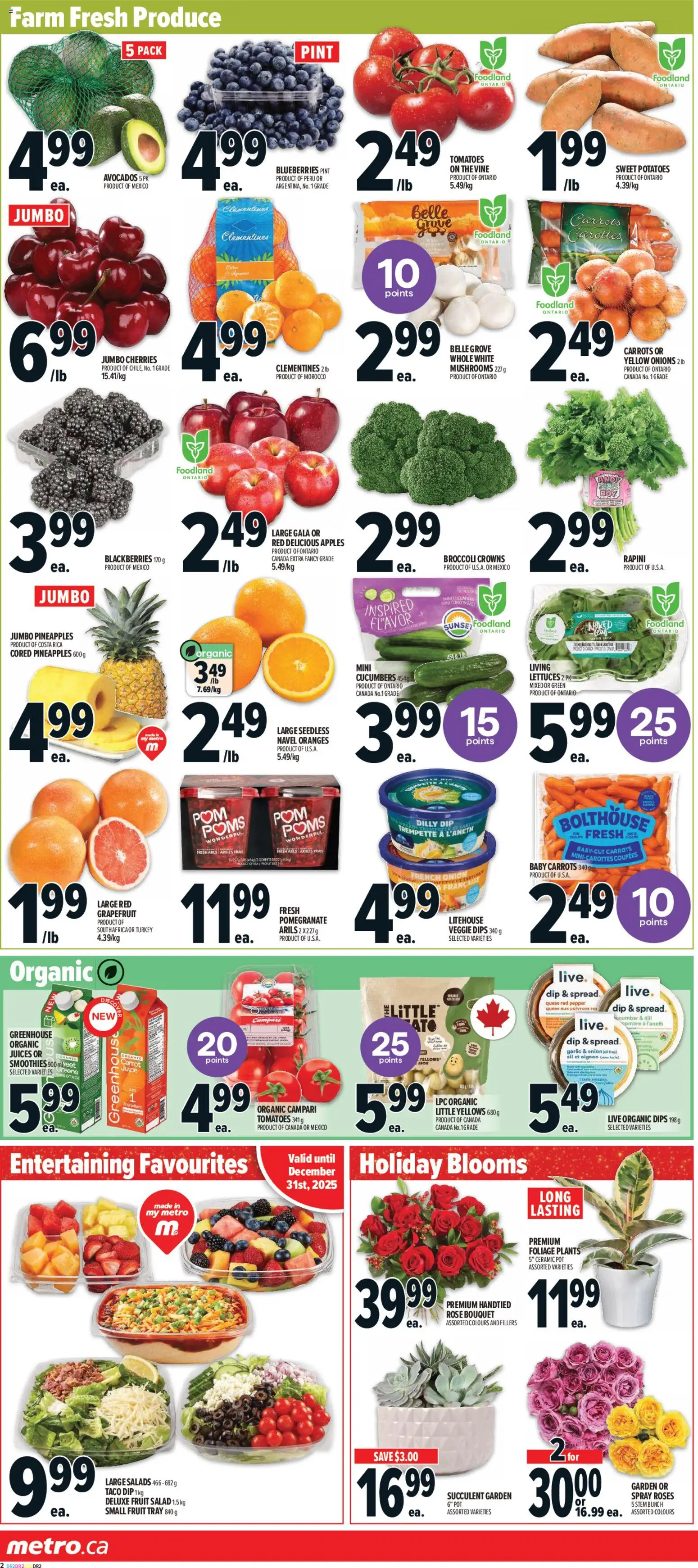 Metro flyer valid from 25.12.2025 | Page: 5 | Products: Carrot, Juice, Apples, Tomatoes