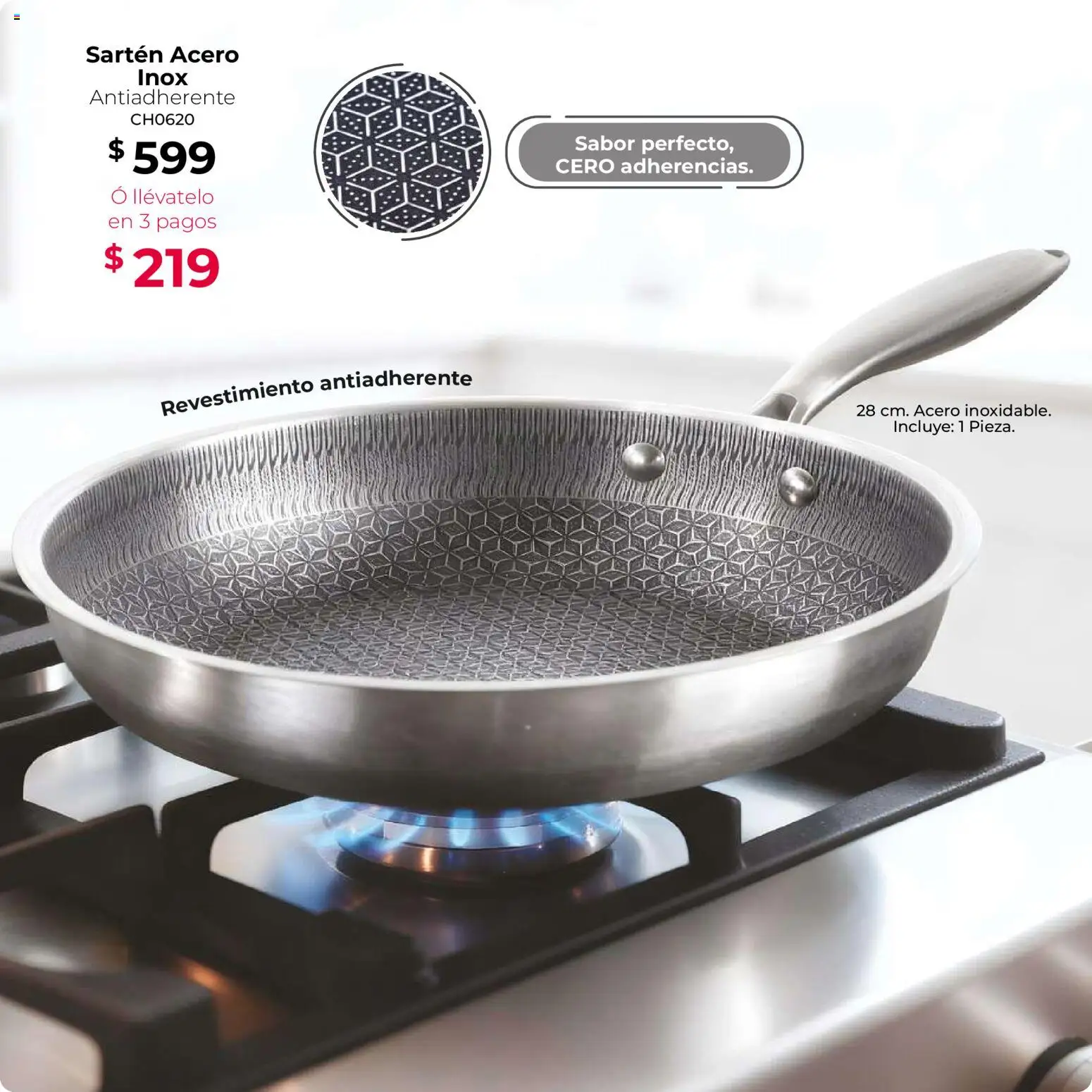 Nuevas ofertas de Colchas Concord válidas en toda la República Mexicana desde el 01.11.2025. ¡Encuentra las mejores ofertas en Colchas Concord catálogo Home! | Página: 11 | Productos: Sartén