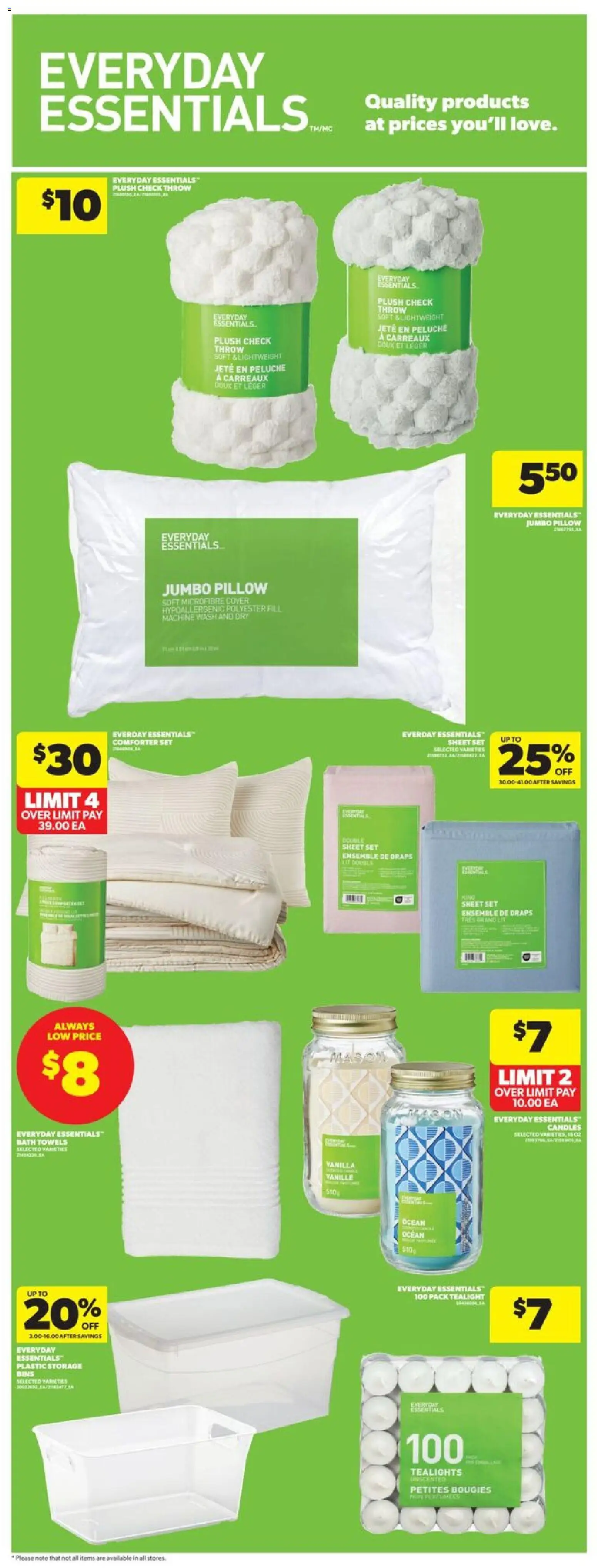 Real Canadian Superstore flyer valid from 08.01.2026 | Page: 13 | Products: Pillow, Bath