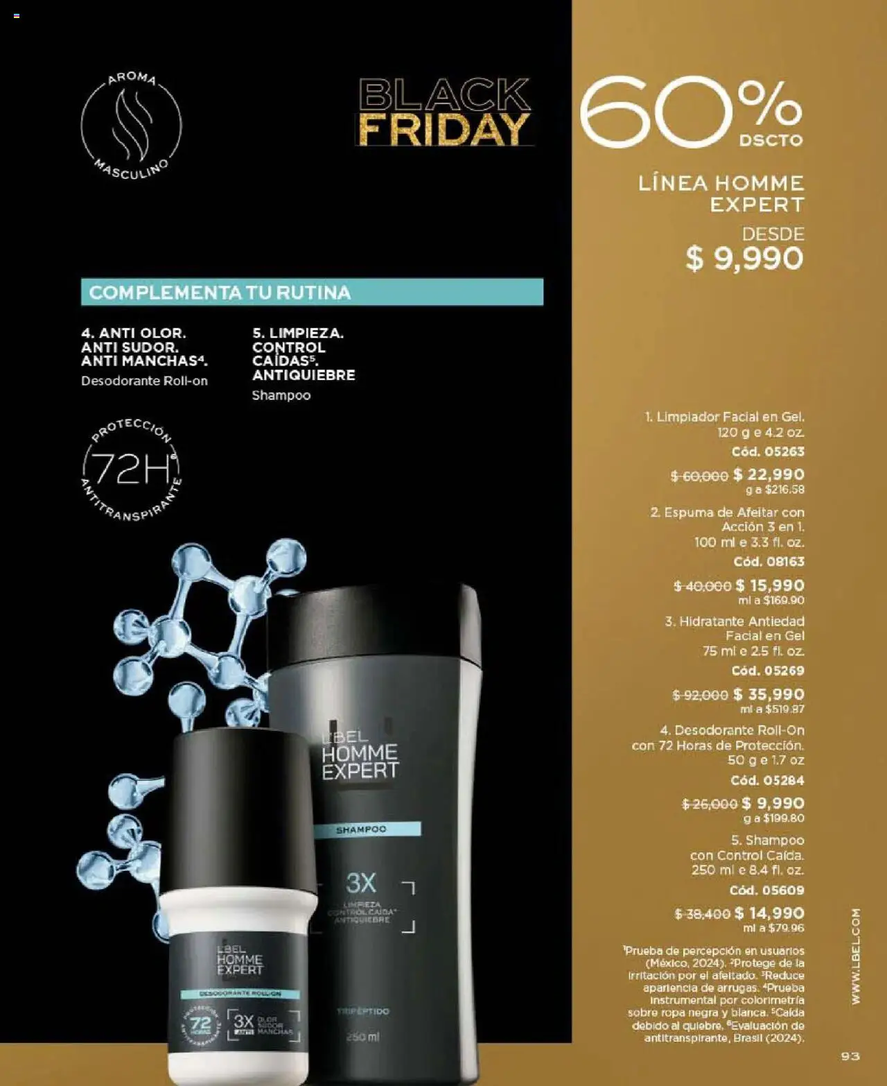 L'Bel revista - valida desde el 24.09.2025 | Página: 93 | Productos: Shampoo, Sobre, Desodorante, Ropa