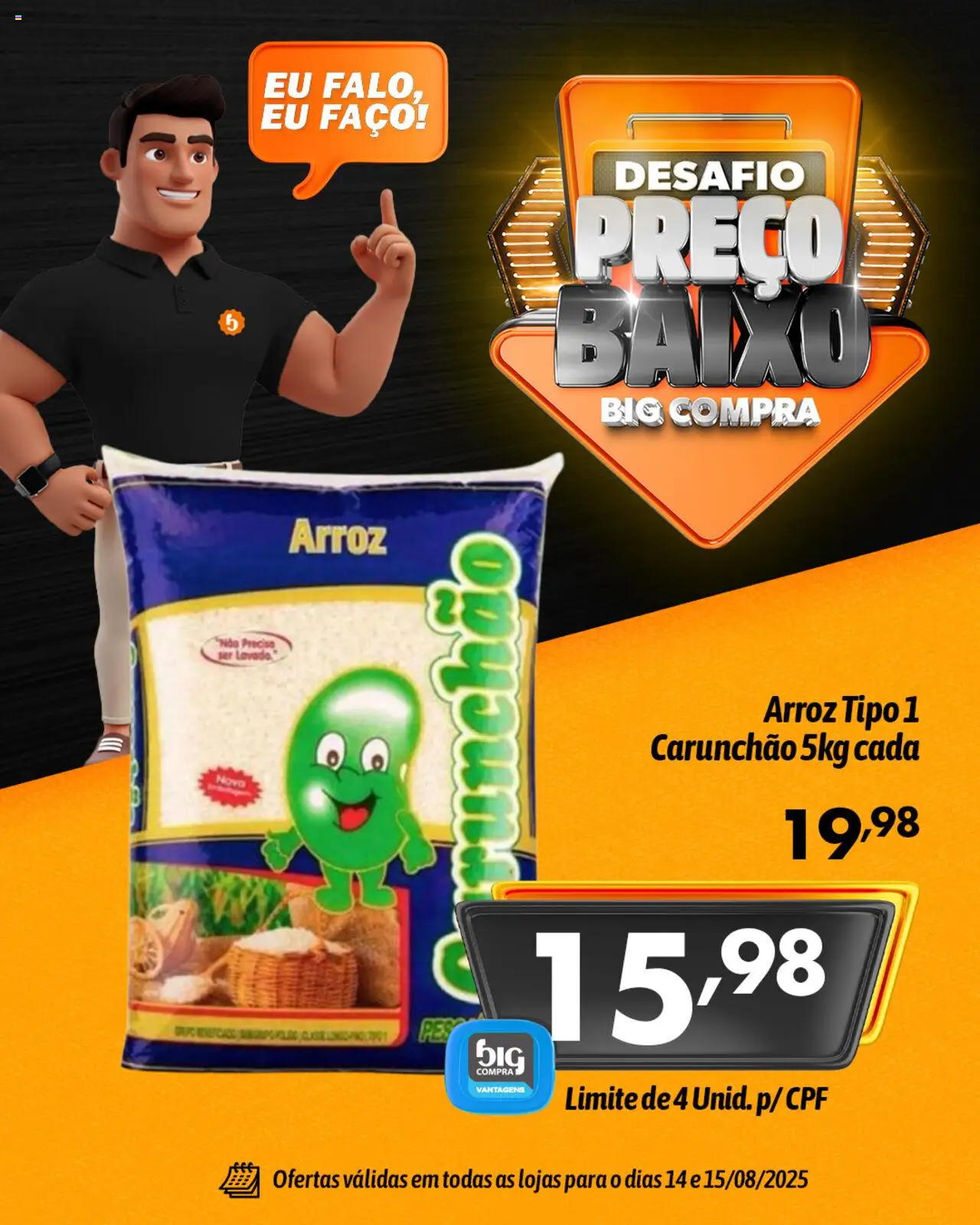 Big Compra Folheto - válido de 14.08.2025 | Página: 6 | Produtos: Arroz, Baixo