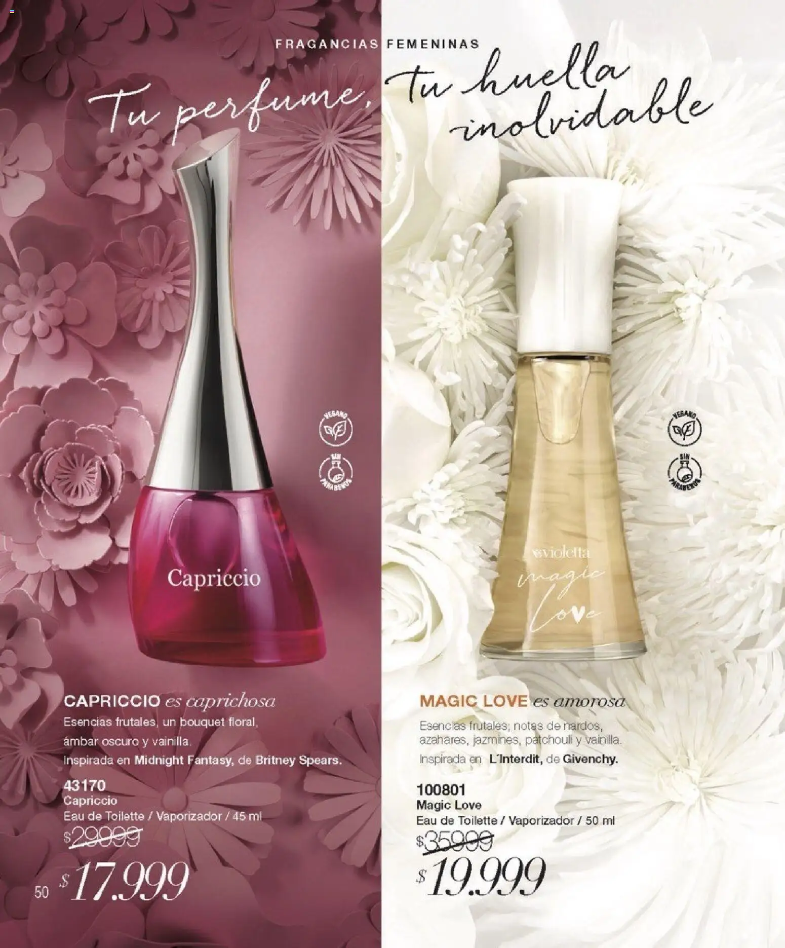 Violetta catálogo │ válido desde el 01.01.2026 | Página: 50 | Productos: Eau de toilette, Esencias