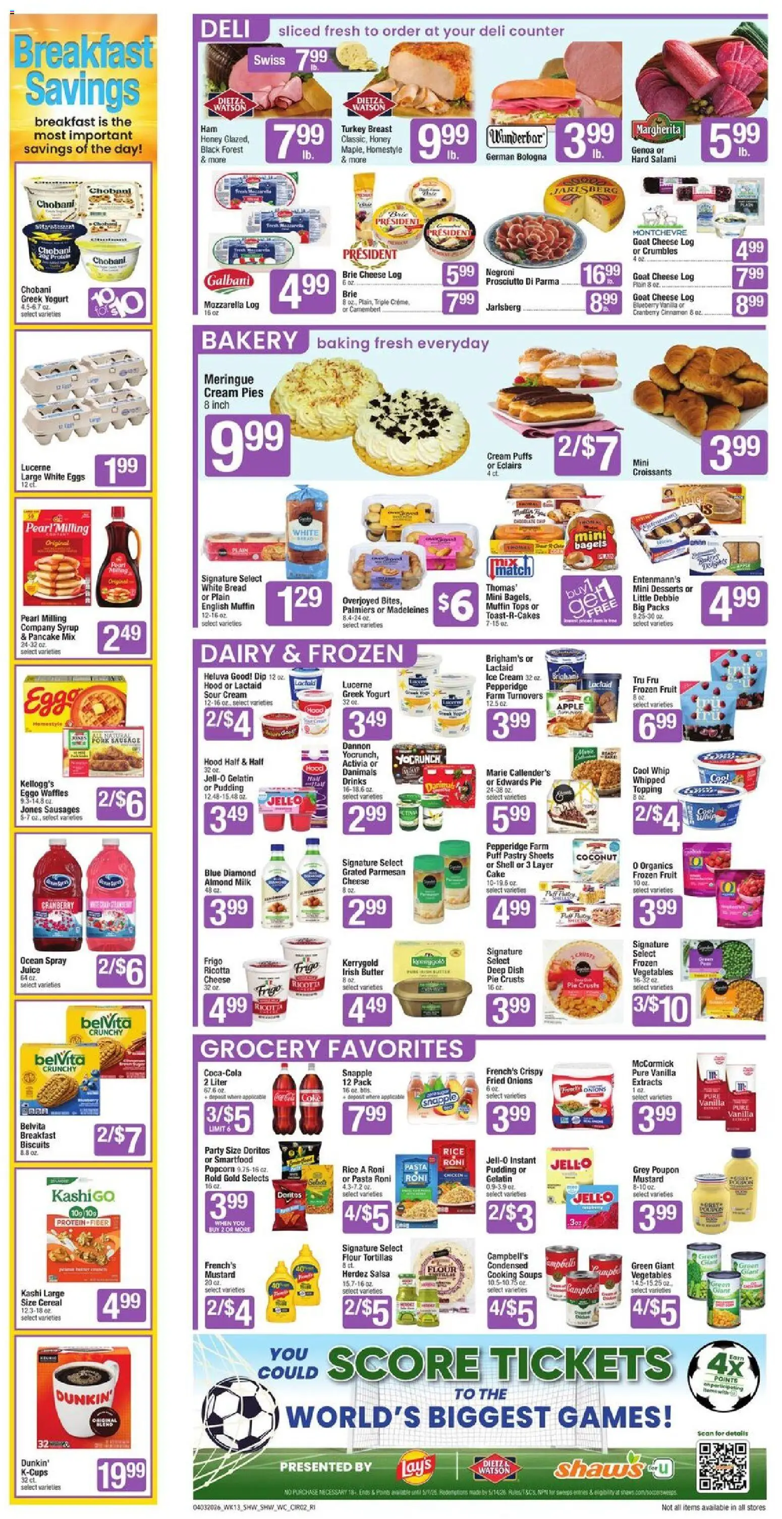 Shaw's Weekly Ad - RI - valid from 03.04.2026 | Page: 2 | Products: Corn, Wc, Milk, Yogurt
