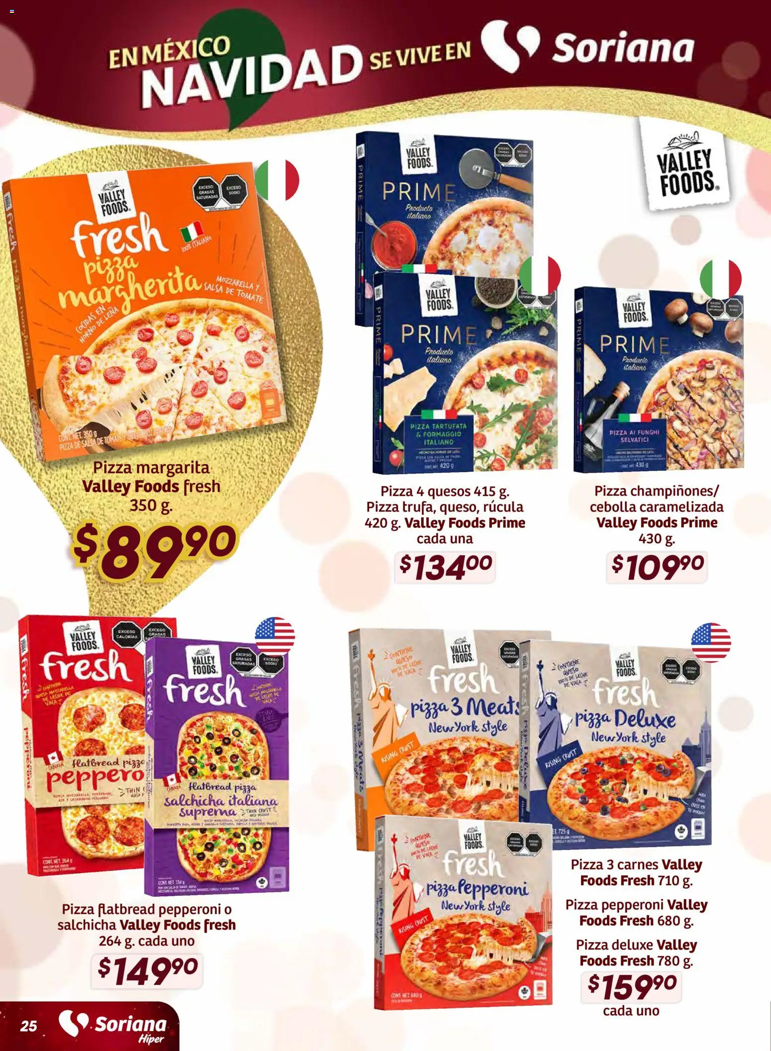 Nuevas ofertas de Soriana válidas en toda la República Mexicana desde el 11.12.2025. ¡Encuentra las mejores ofertas en Soriana - Preciazazaso Híper: Valle de México! | Página: 25 | Productos: Cebolla, Rúcula, Tomate, Leche